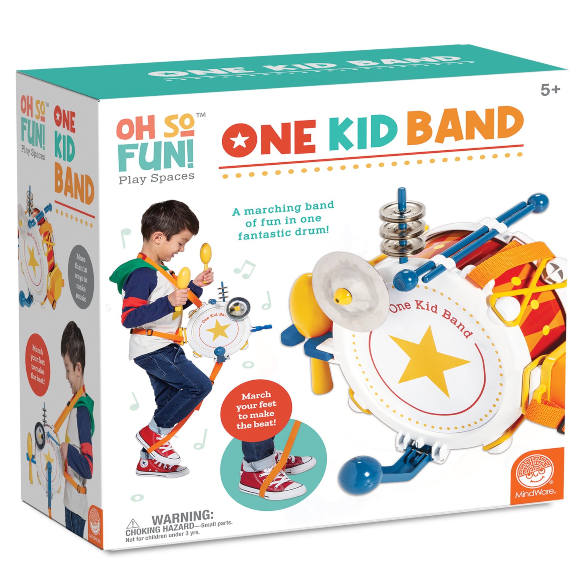 MindWare Oh So Fun! One Kid Band Musical Instruments Set for Kids MindWare