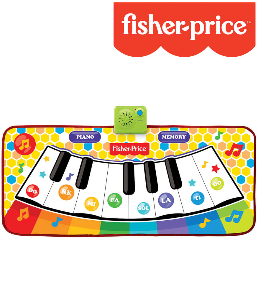 Fisher-Price – Dancin' Tunes Music Mat, Electronic and Interactive Music Keyboard, Piano Mat, Learn to Play Piano, Toddler, Ages 3+ Visit the Fisher-Price Store