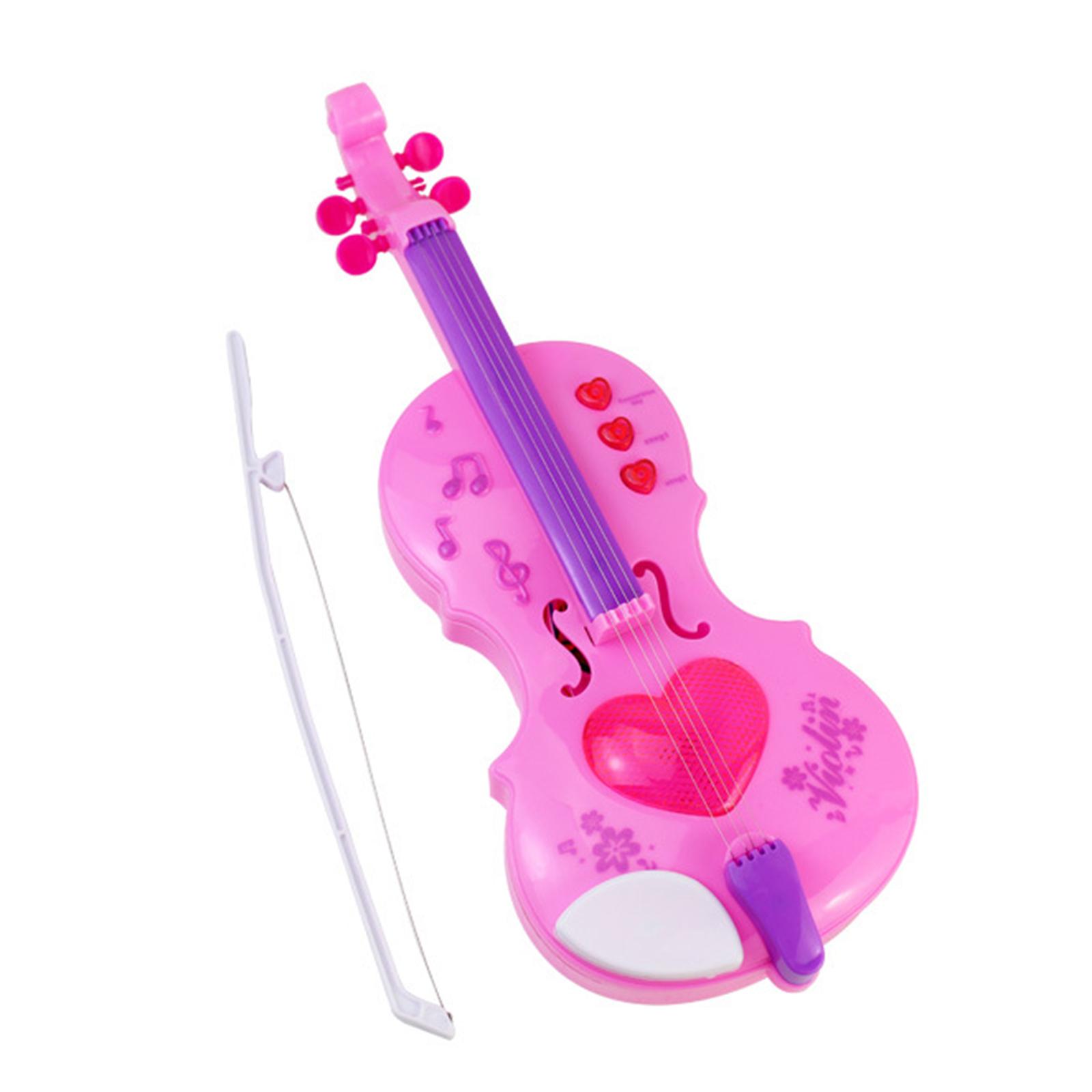 Electric Violin for Kids, Instrument Educational Toys with Lights and Shamjina