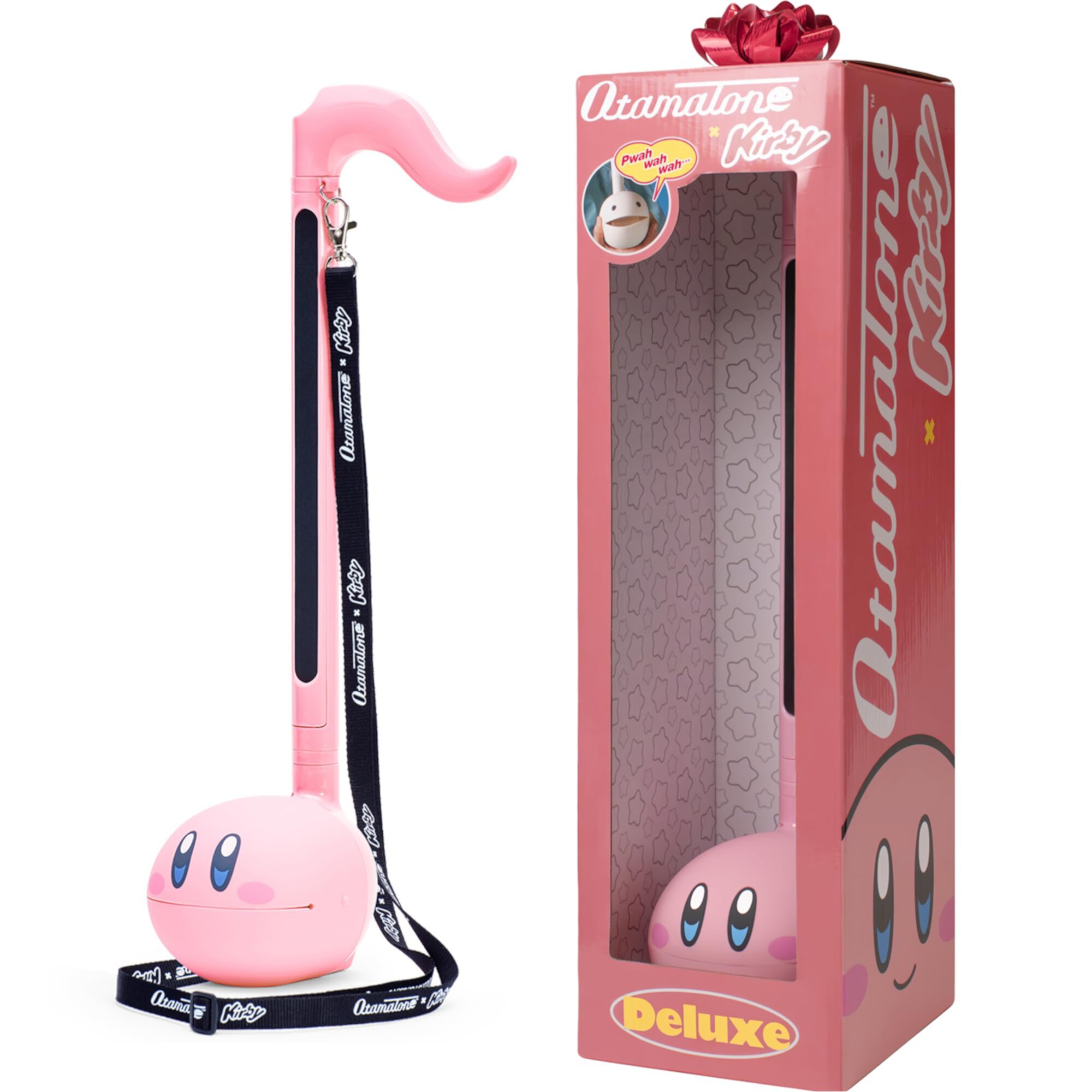 Otamatone Deluxe Japanese Musical Instrument Portable Music Synthesizer from Japan by Maywa Denki Studio Award Winning, Educational Fun Gift for Children, Teens & Adults - Kirby (English Manual) Otamatone