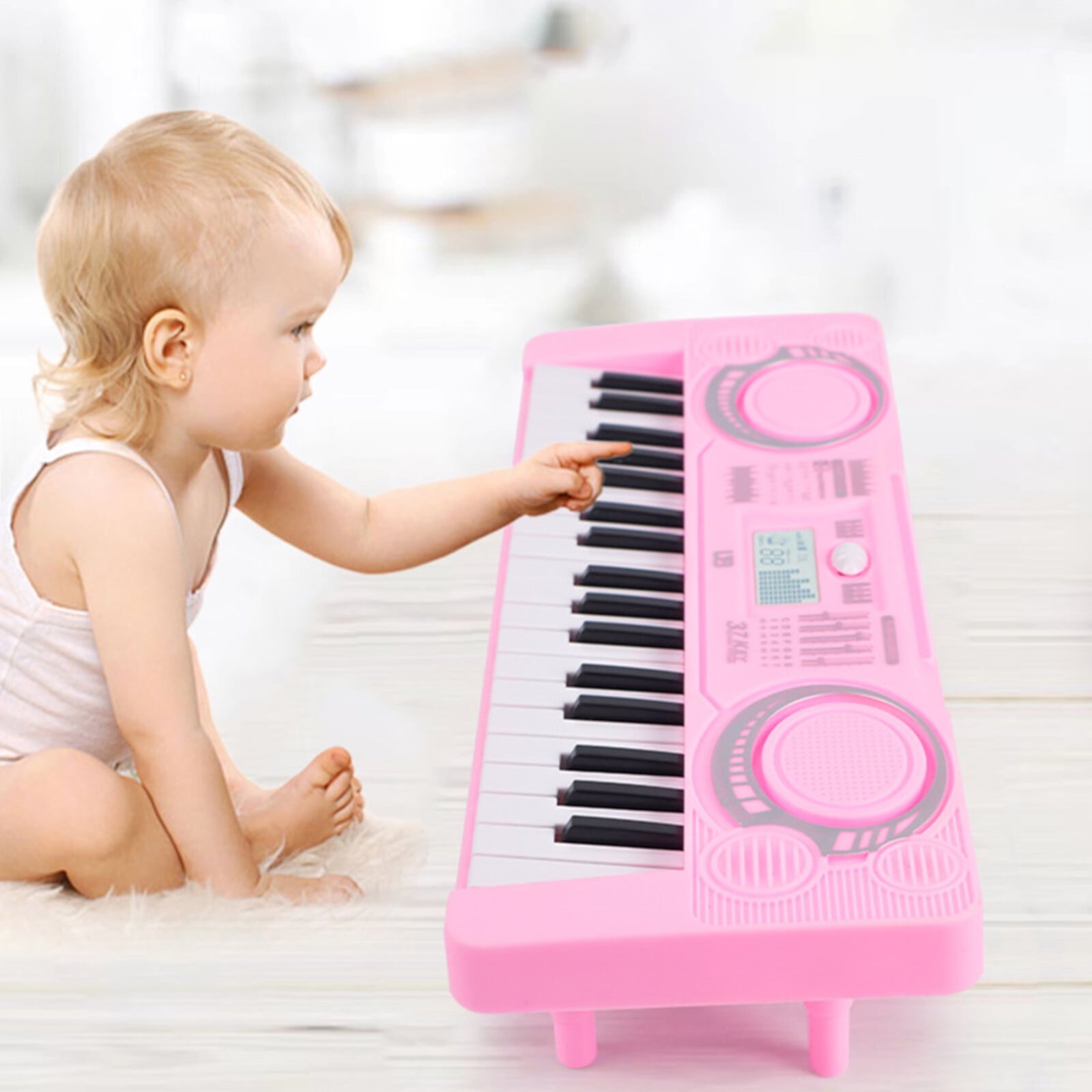 Toy Clearance Feledorashia Kid's Mini Keyboard Piano 37 Keys Keyboard Piano Kids Early Educational Music Instrument Toy Christmas Birthday Gifts Feledorashia