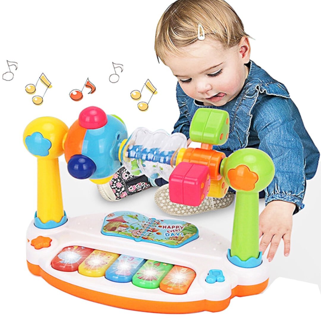 Baby Infant Piano Toys, Infant Piano Toys 6 9 12 18 Month Old Baby Piano Toys ,Musical Light Baby Early Learning Educational Piano Keyboard Toys ,Baby Piano Toy Gift Toy for 1 Year Old Boys Girls CEDQ