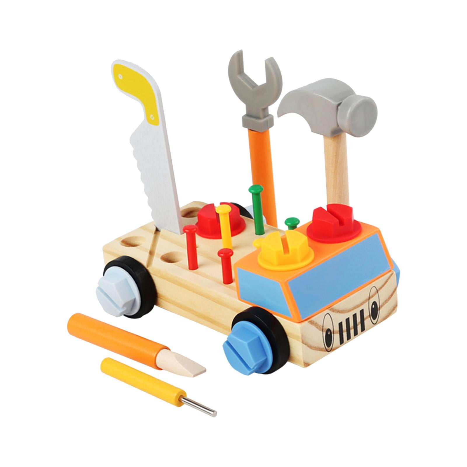 Wooden Play Tool Set Repair Tools Disassembly Toy Early Educational Workshop Children's Construction Tool Workbench for Boys Girls Preschool STARTIST