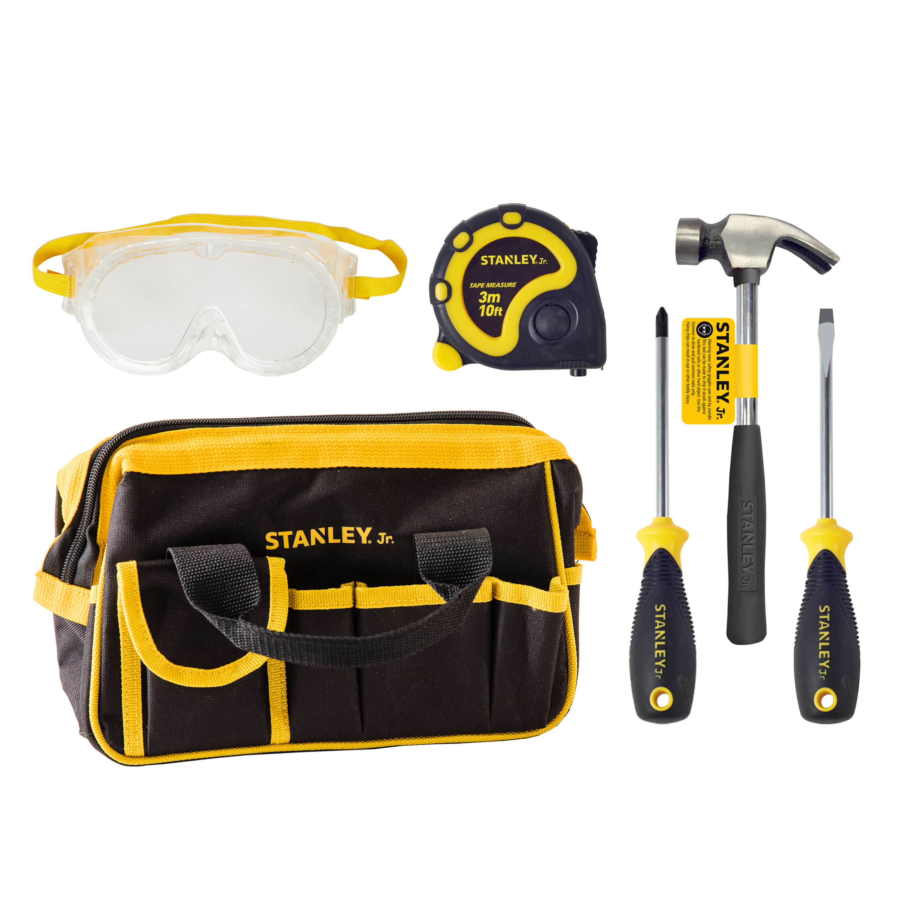 STANLEY Jr 5 Pieces Tool Set and Tool Bag For Kids STANLEY