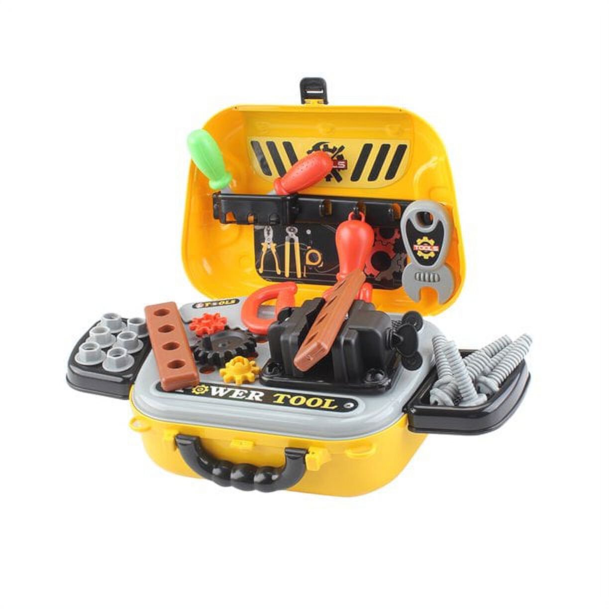 Kids Tool Set for Boys Pretend Play, Carpenter, Repair With Box, 29 pcs. For +3 Year by Mundo Toys. Mundo Toys