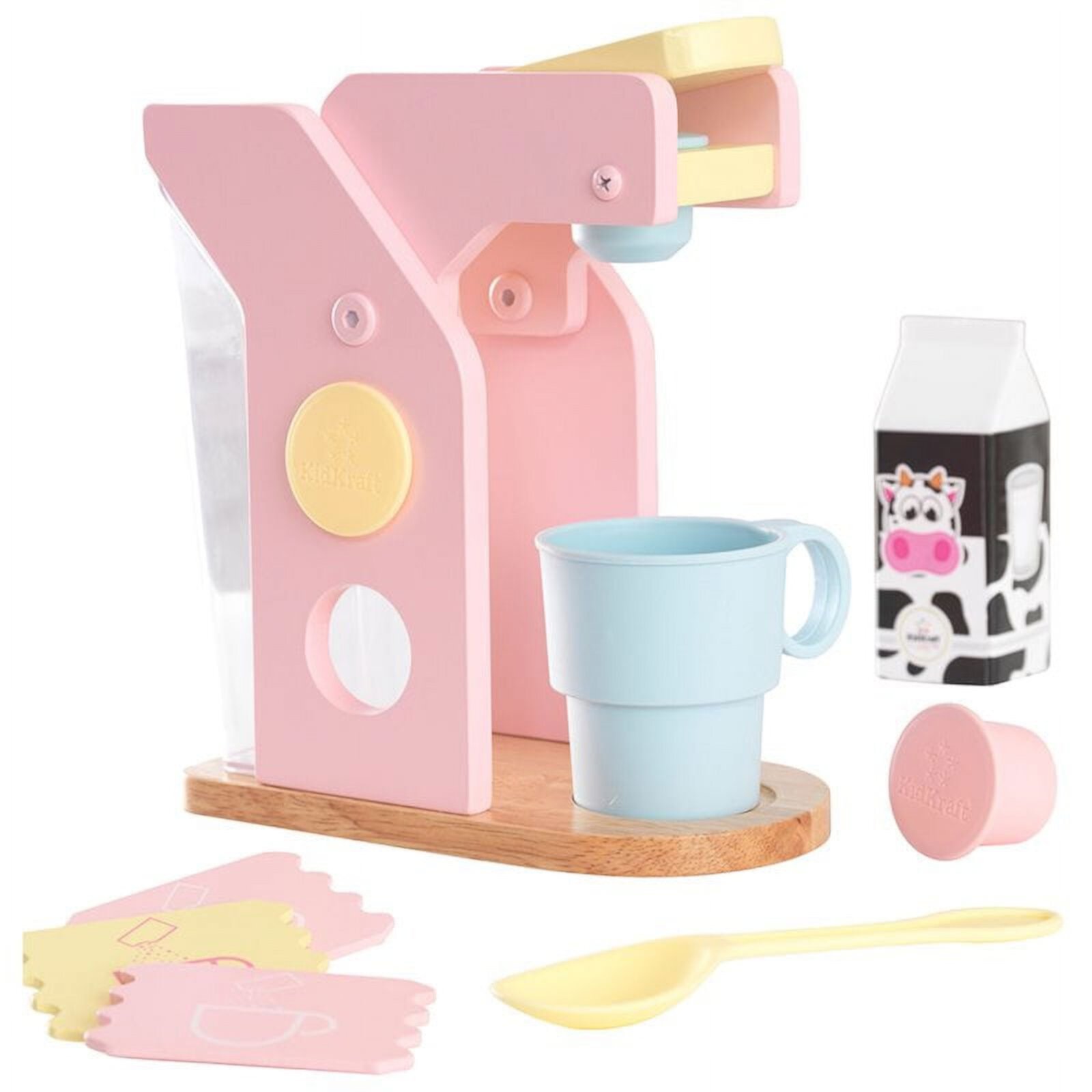 KidKraft Pastel Wooden Coffee Set, Children's Kitchen Accessory KidKraft