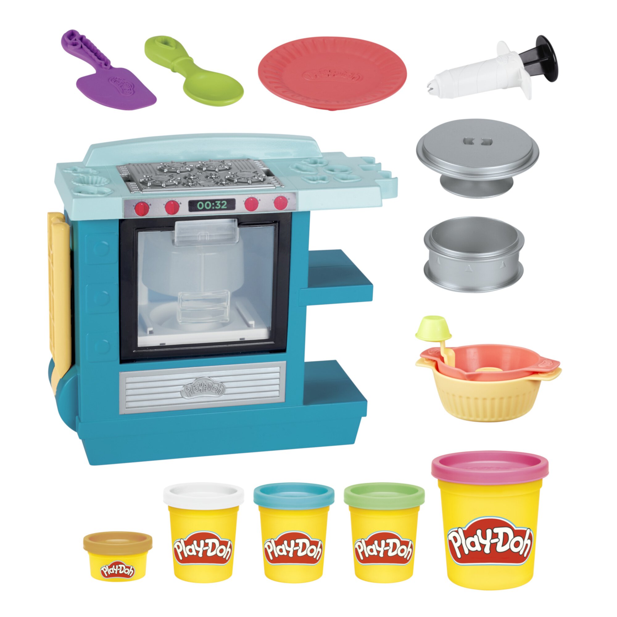 Play-Doh Kitchen Creations Juego de Horno para Pasteles Ascendente 5 Latas (10 Onzas), No Tóxico Play-Doh