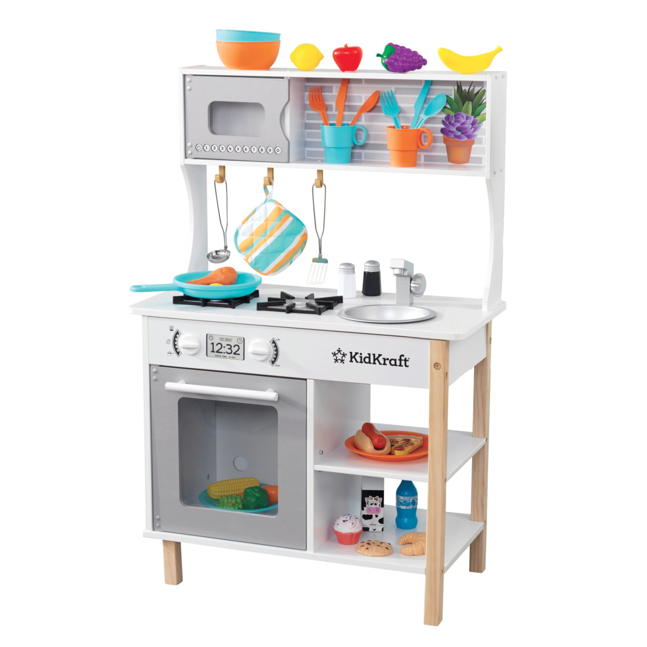 KidKraft All Time Wooden Play Kitchen with Oven, Microwave and 39-Piece Accessory Set KidKraft