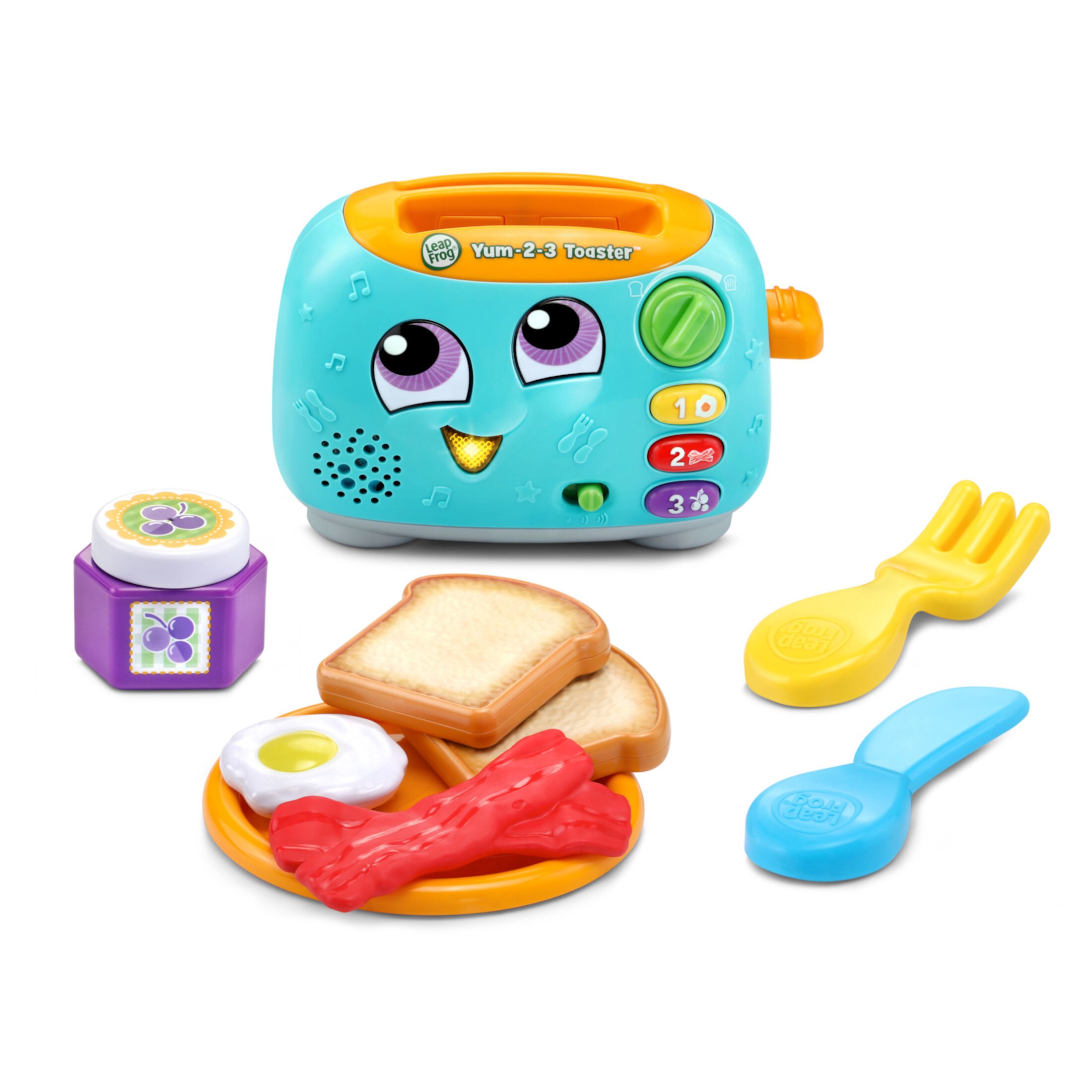 LeapFrog Yum-2-3 Toaster™ Play Cooking & Baking Toys with Accessories Included, Baby and Toddler Toys LeapFrog