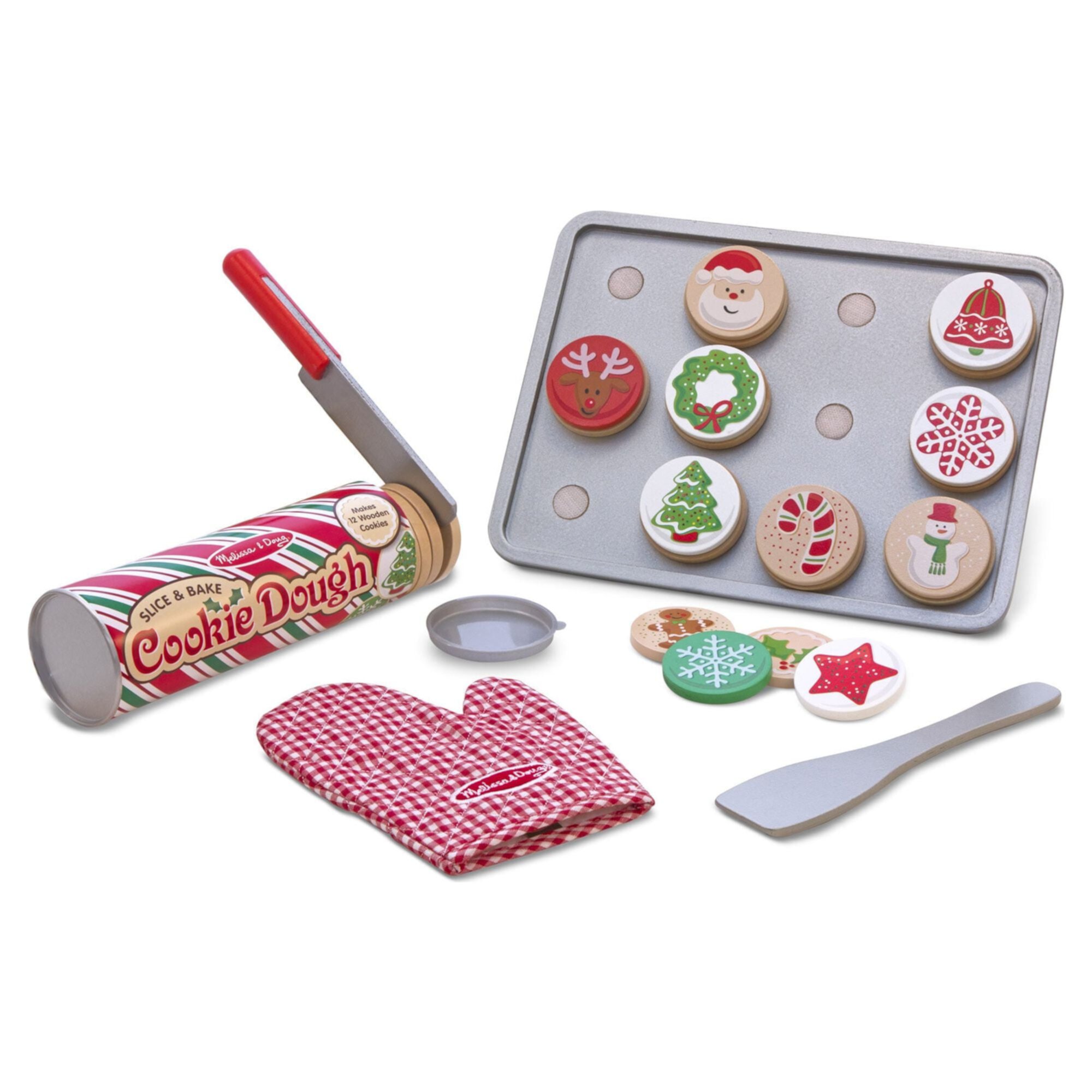 Melissa & Doug Slice and Bake Wooden Christmas Cookie Play Food Set Melissa & Doug