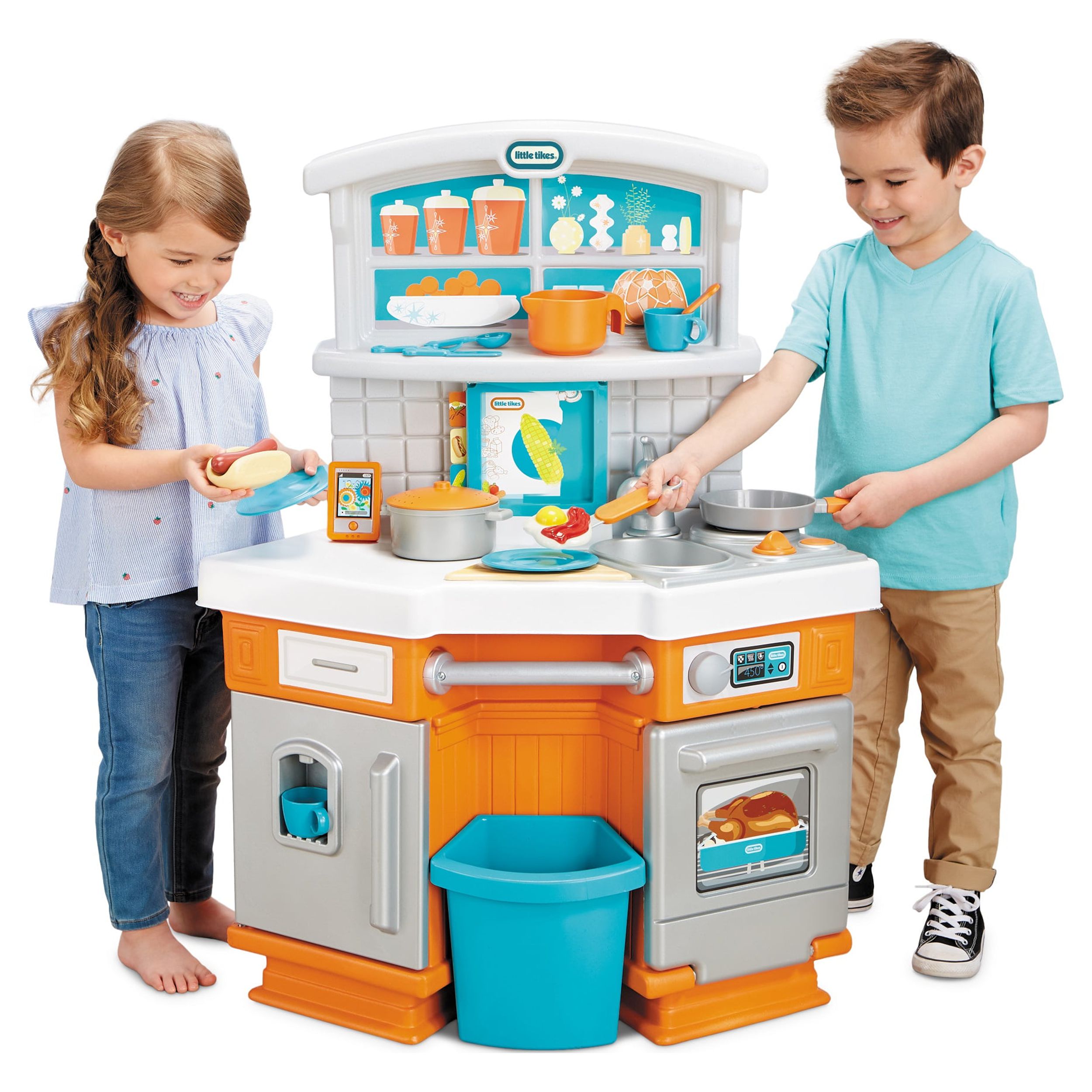 Little Tikes Home Grown Kitchen Set - Role Play Realistic Kid Playset Little Tikes