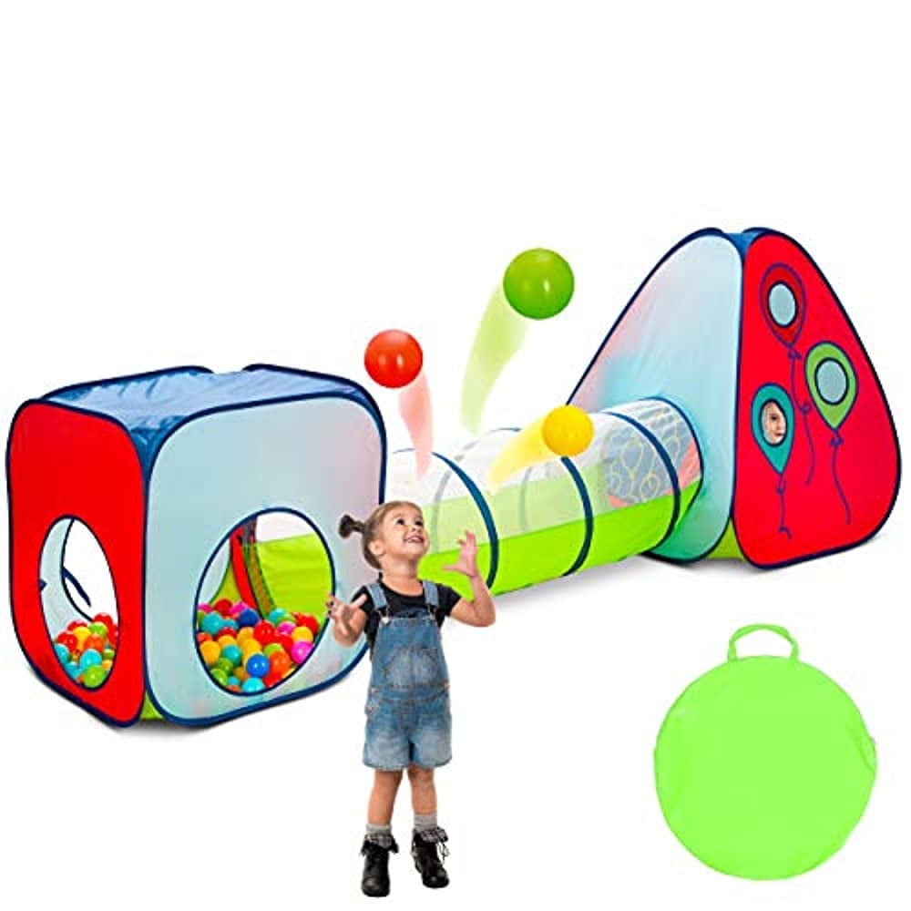 Title: Kiddey Tunnel and Ball Pit Play Tent Set: Spark Imagination with 3-Piece Pop-Up Adventure Kiddzery