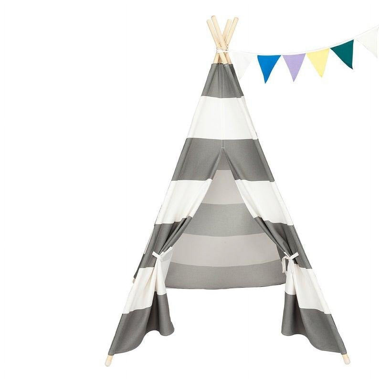 Natural Cotton Canvas Teepee Tent for Kids  Indoor & Outdoor Use - 2pc Bed Bath & Beyond