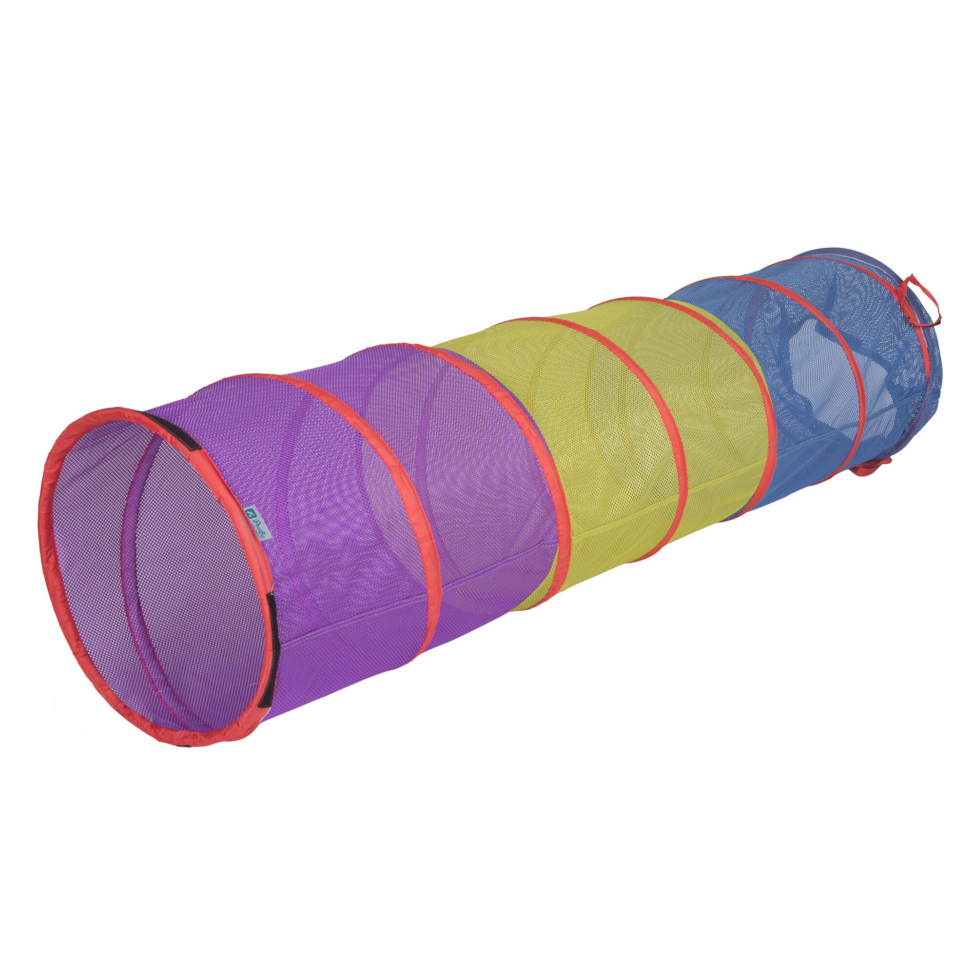 Pacific Play Tents  See Thru Institutional Tunnel - Purple-Lime Green & Blue Pacific Play Tents