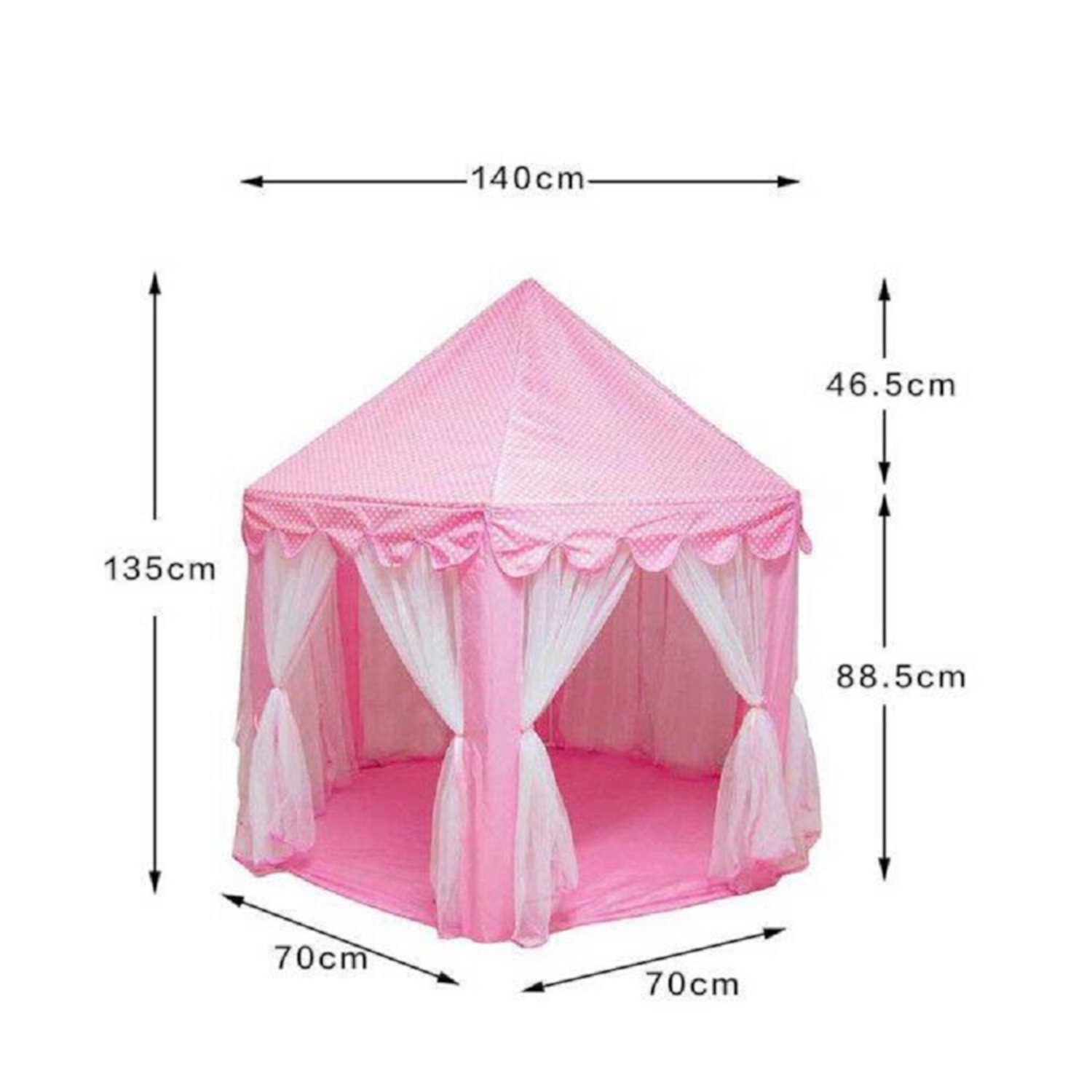 CIPACHO Tents for Girls with 4 Color Lights, Birthday Gift Princess Castle Play House for Child, Outdoor Indoor Portable Kids Children Play Tent, Pink CIPACHO