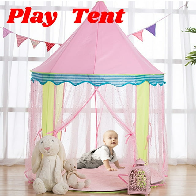 Princess Castle Tent for Boys Girls , Play Tents for Kids Indoor/Outdoor Playhouse with Large Space, Toys for Children Toddlers Outdoor Games Birthday Gift Novashion