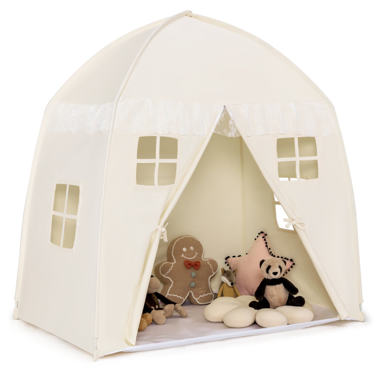 Infans Kids Play Tent Girls Boys Princess Castle Portable Indoor Outdoor Playhouse INFANS