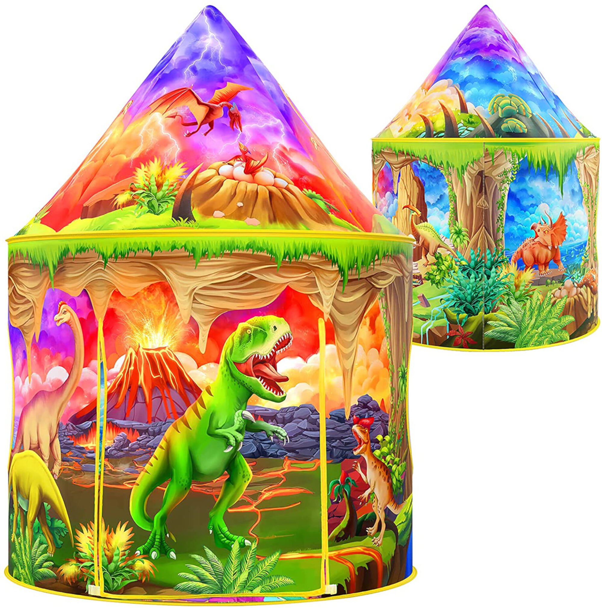 Wilwolfer Dinosaur Kids Play Tent Toys for 3-8 Years Boys Toddlers Birthday Gift Indoor & Outdoor Playhouse Wilwolfer