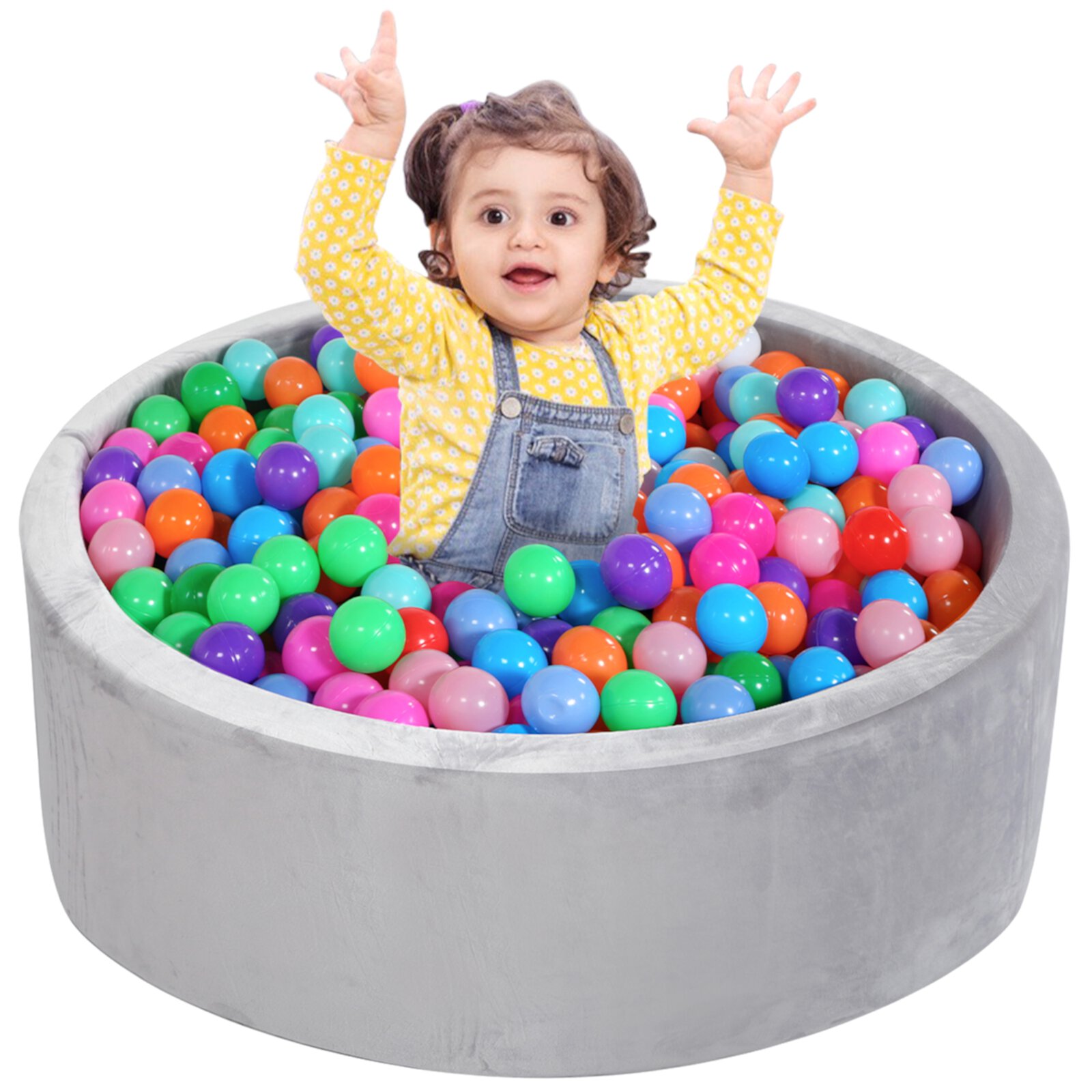 Wilwolfer Foam Ball Pit for Toddlers Kids Play Tent for 1-6 Years Baby Indoor Outdoor Toys(Balls Not Included) Wilwolfer