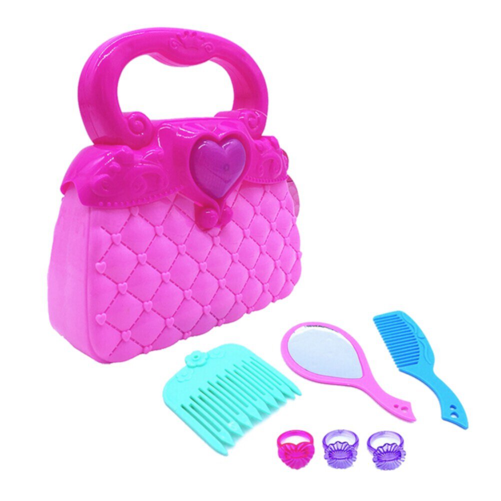 Girls Candy Simulation Handcase Pretend Traveling Handbag and Dress-up Set Kids Vanity Beauty Pretend Purse Loaded with Every Day Accessories Sipeihong