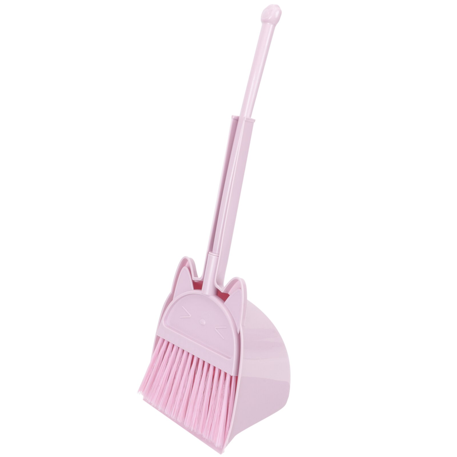 Eease Mini Broom & Dustpan Set for Kids Pretend Play House Cleaning Toys Pink Eease