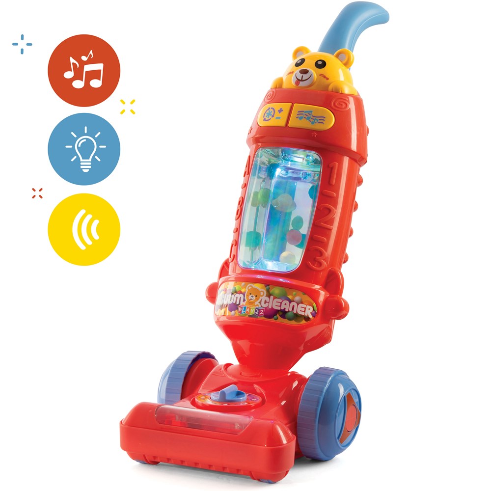 Kids Vacuum Cleaner Toy for Toddler with Lights And Sounds Effects and Ball Popping Action  Pretend Play Toy Vacuum Cleaner for Toddler Best Gift for Boys and Girls NO Suction - Play22USA Play22