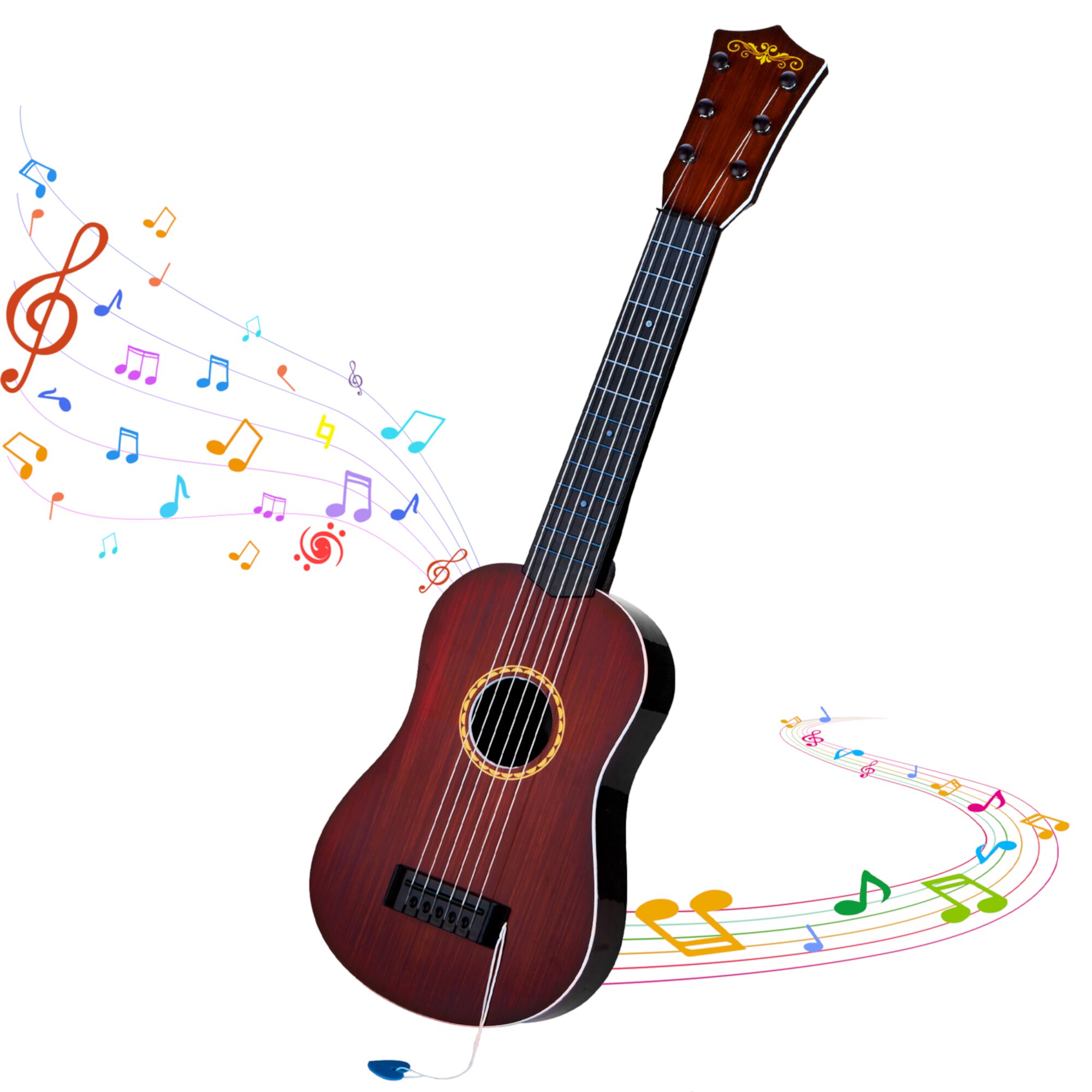 Contixo Guitarra para Niños Juguete Musical de Ukelele de 6 Filas para Niños Pequeños de 2 a 5 Años Contixo