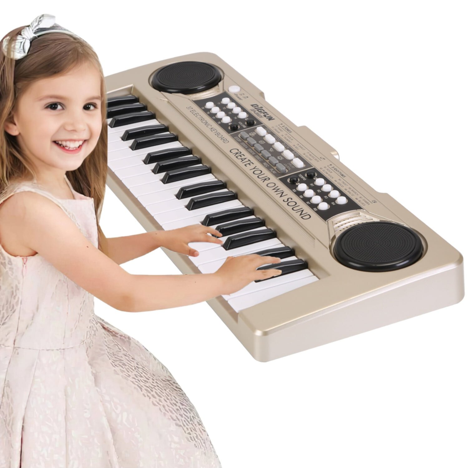 TeqHome Kids Keyboard Piano, 37 Key Portable Electronic Piano for Kids, Digital Music Piano Keyboard Educational Toys for  3-10 Year Old Kids Girls Boys TeqHome