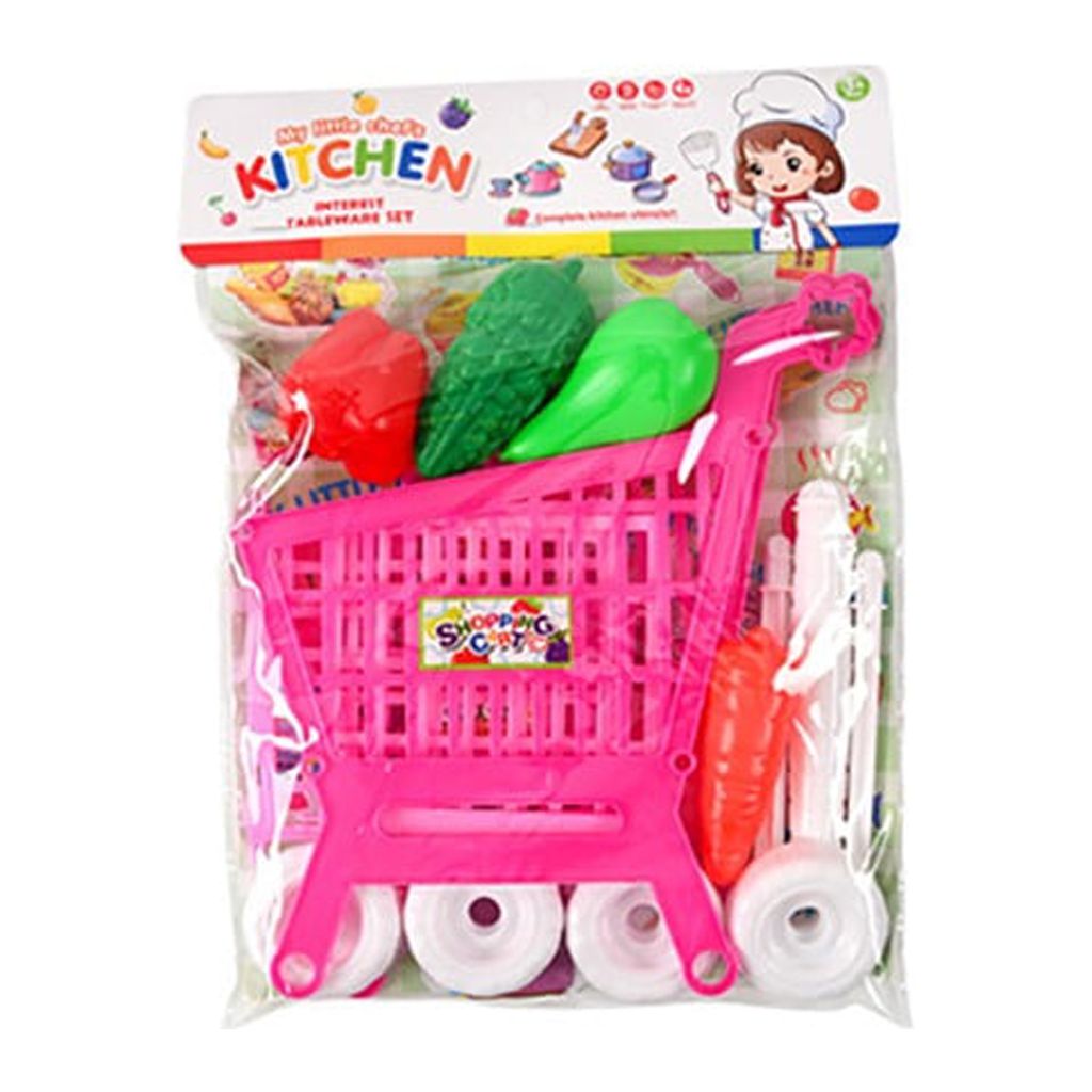 Shopping Cart Fruit And Vegetables Pretend To Play Children Kids Educational Toy Kiplyki