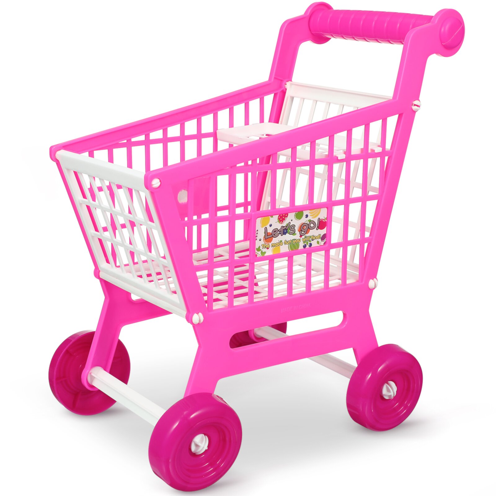 Kids Supermarket Cart Toy Children Simulation Shopping Trolley Toy Nice Gift Gardnery