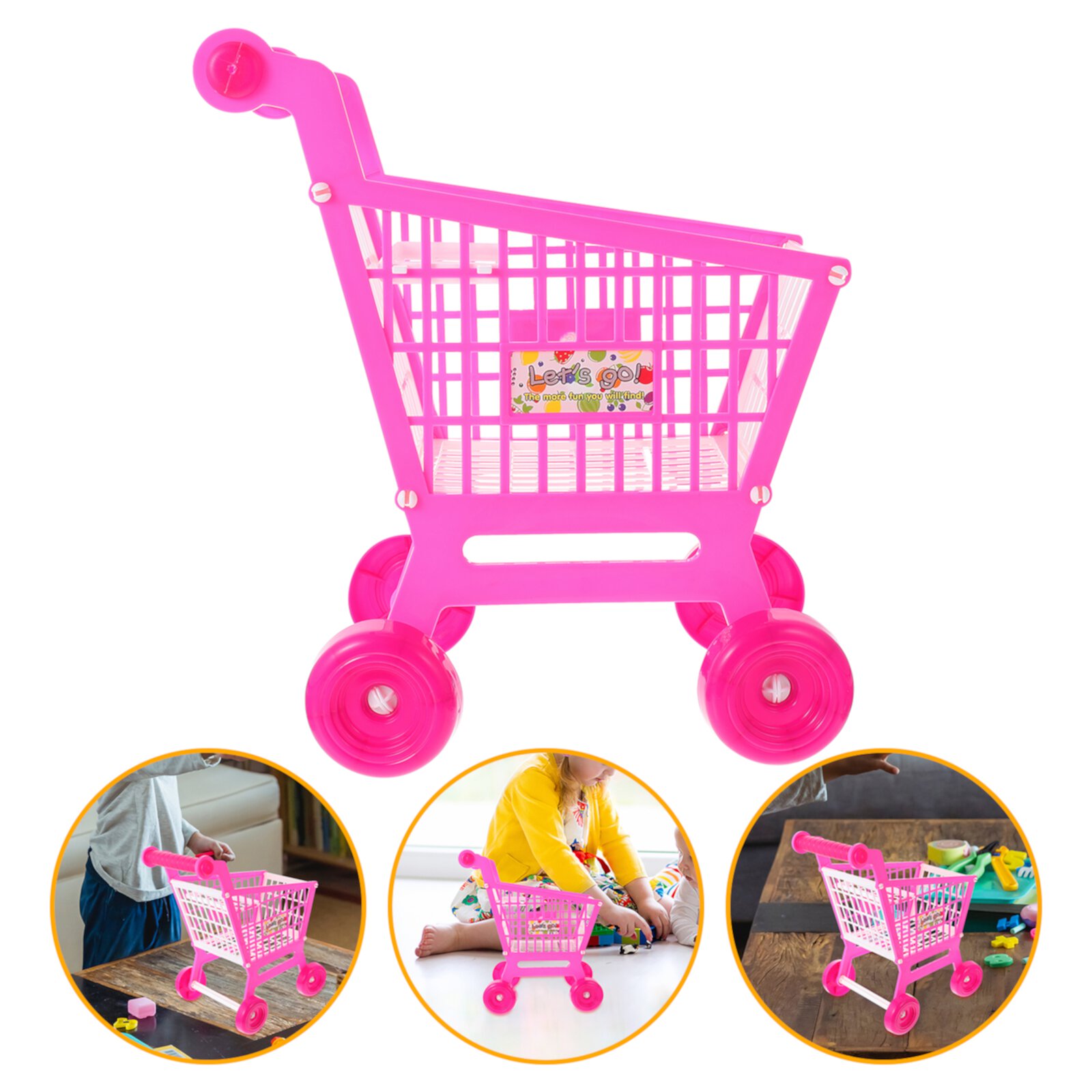 NUOLUX 1Pc Kids Mini Supermarket Cart Toy Children Simulation Shopping Cart Toy NUOLUX