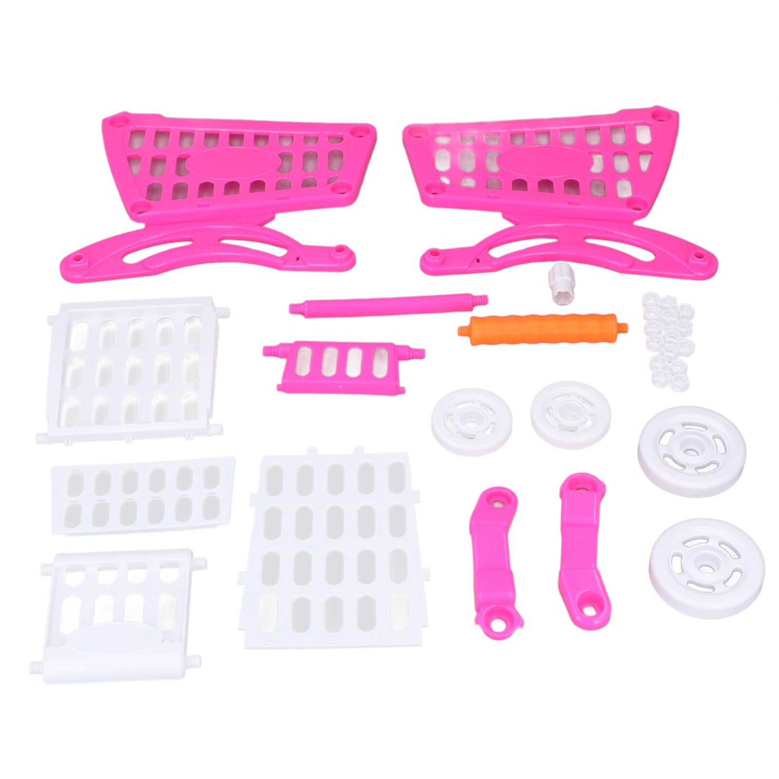 Educational Toy Shopping Cart ,Supermarket Playset with Included Grocery Cart Toy and Pretend Food Accessories[Pink] LIYJTK