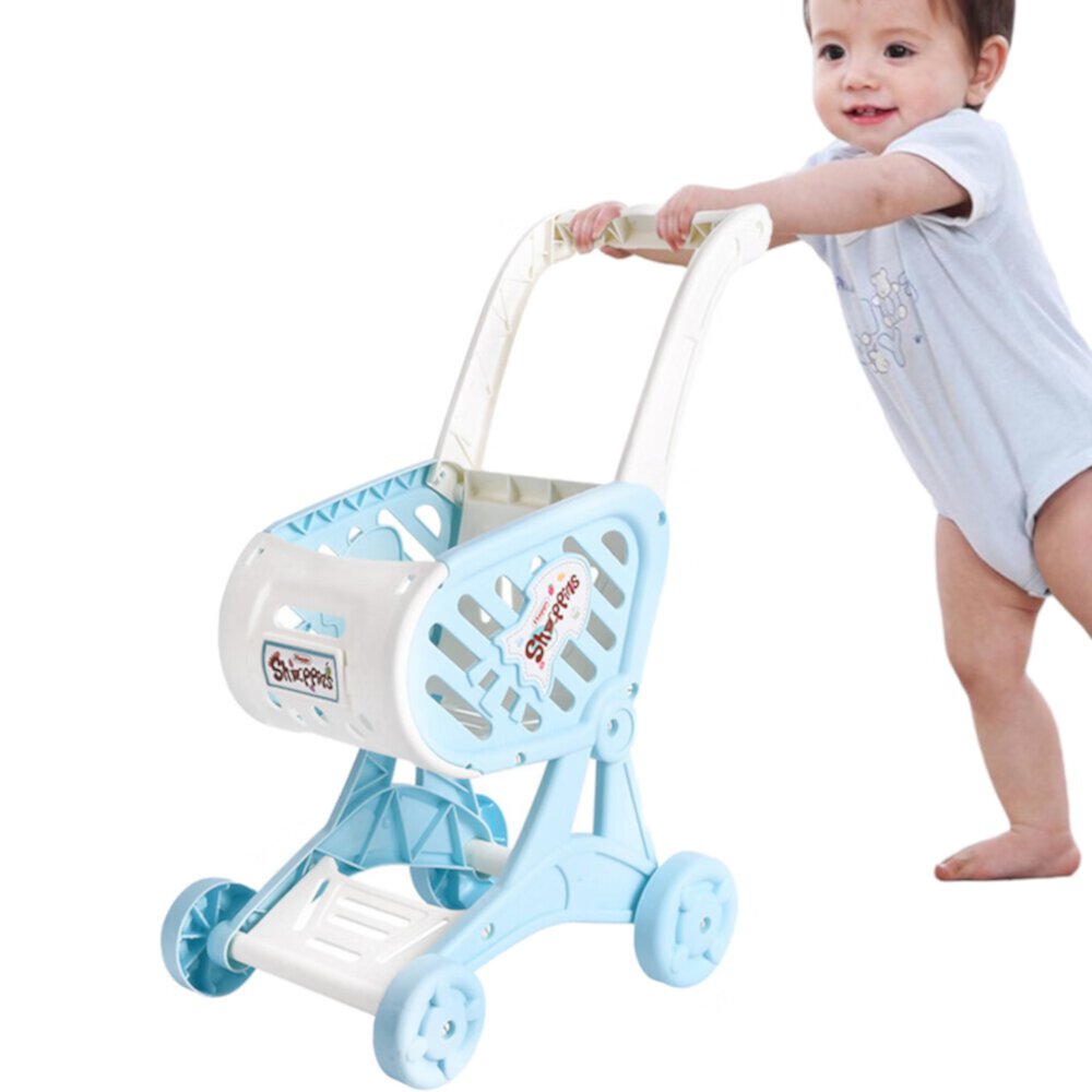 TITOUMI Shopping Cart Toy, Pretend Play Toys for Kids Aged 4-6, Dollhouse Supermarket Trolley TITOUMI