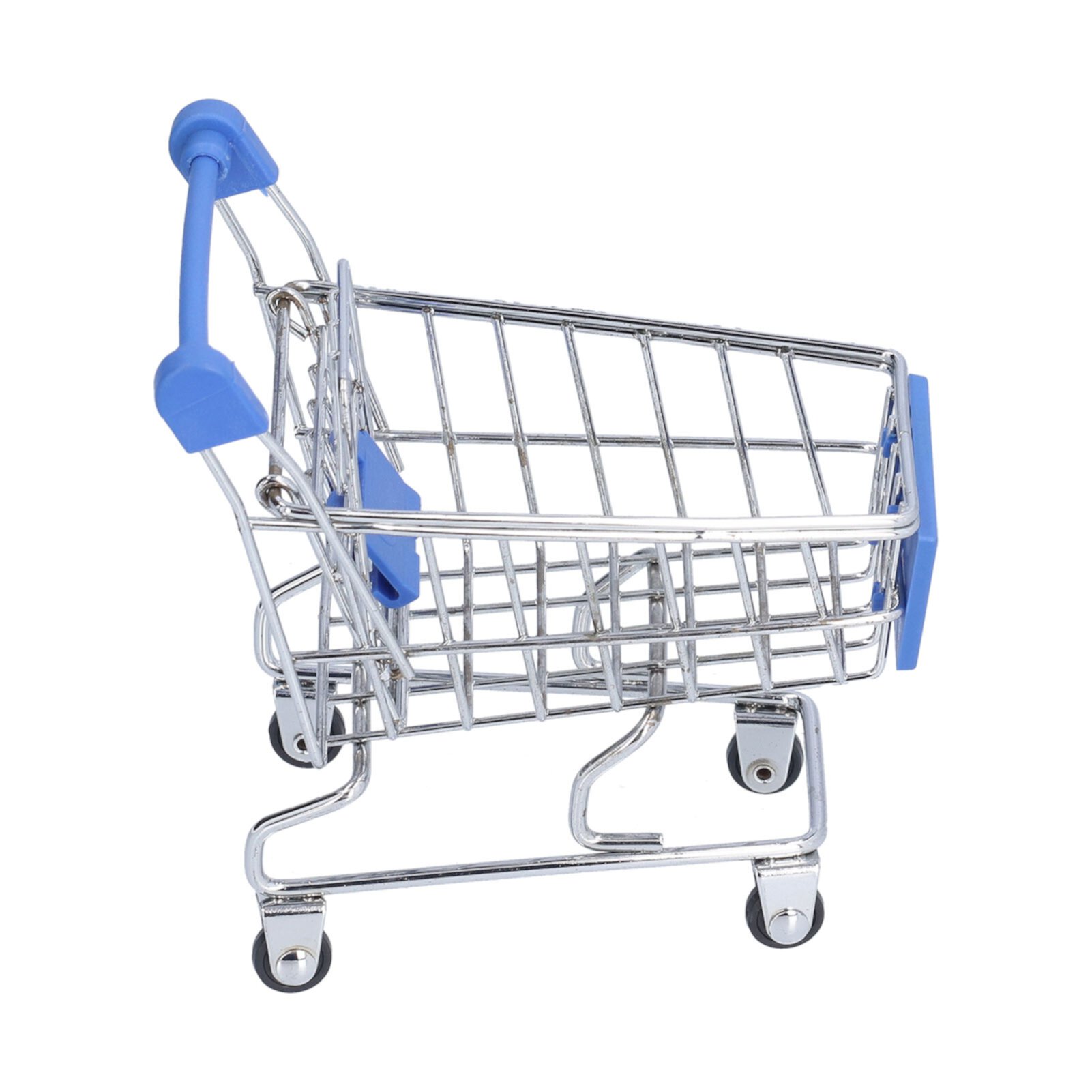 Mini Shopping Cart, Mini Supermarket Handcart Blue For Kids Fyydes