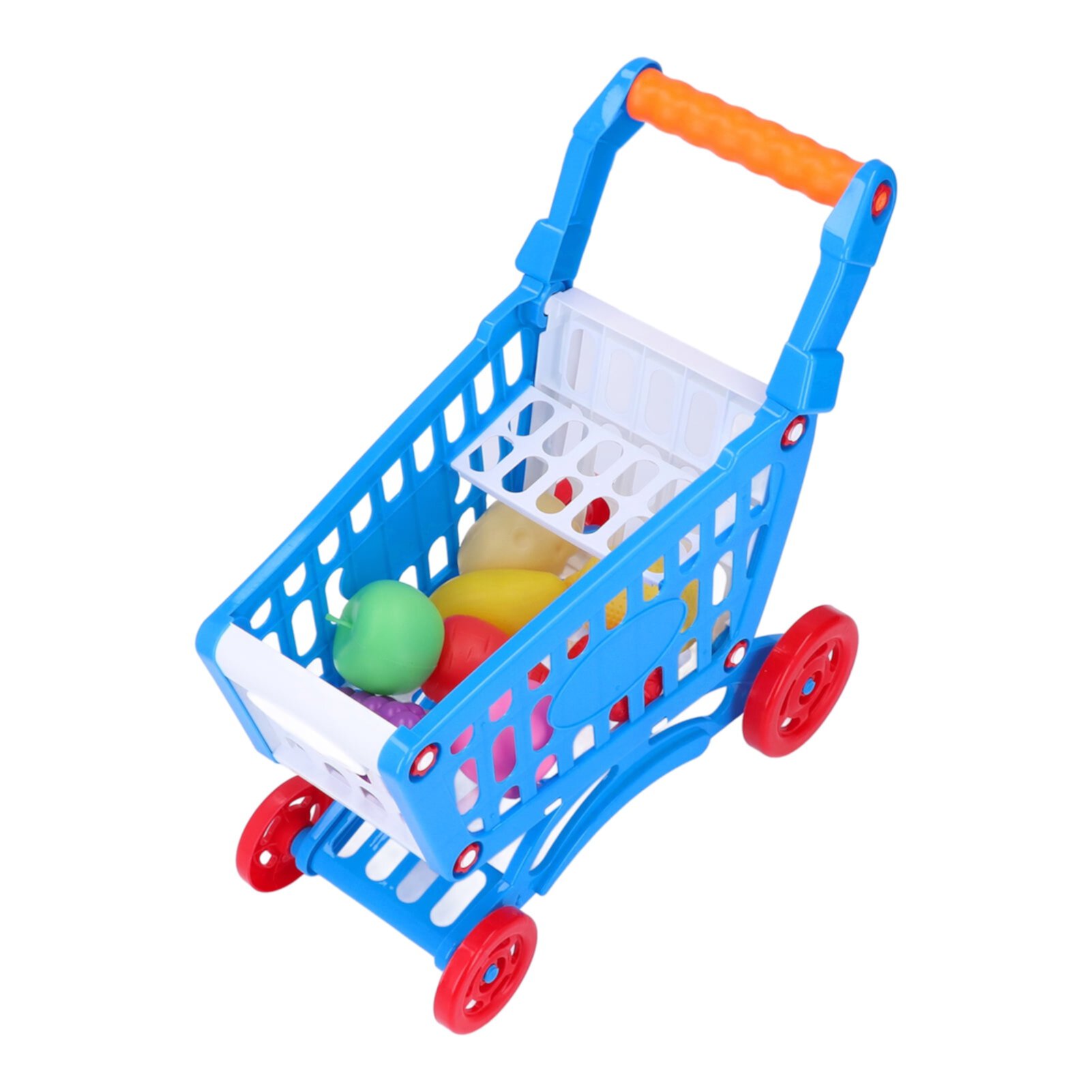 Zaqw Kids Shopping Cart Play Food Toys, Plastic Interactive Kids Shopping Cart Set For Learning Development Ccdes