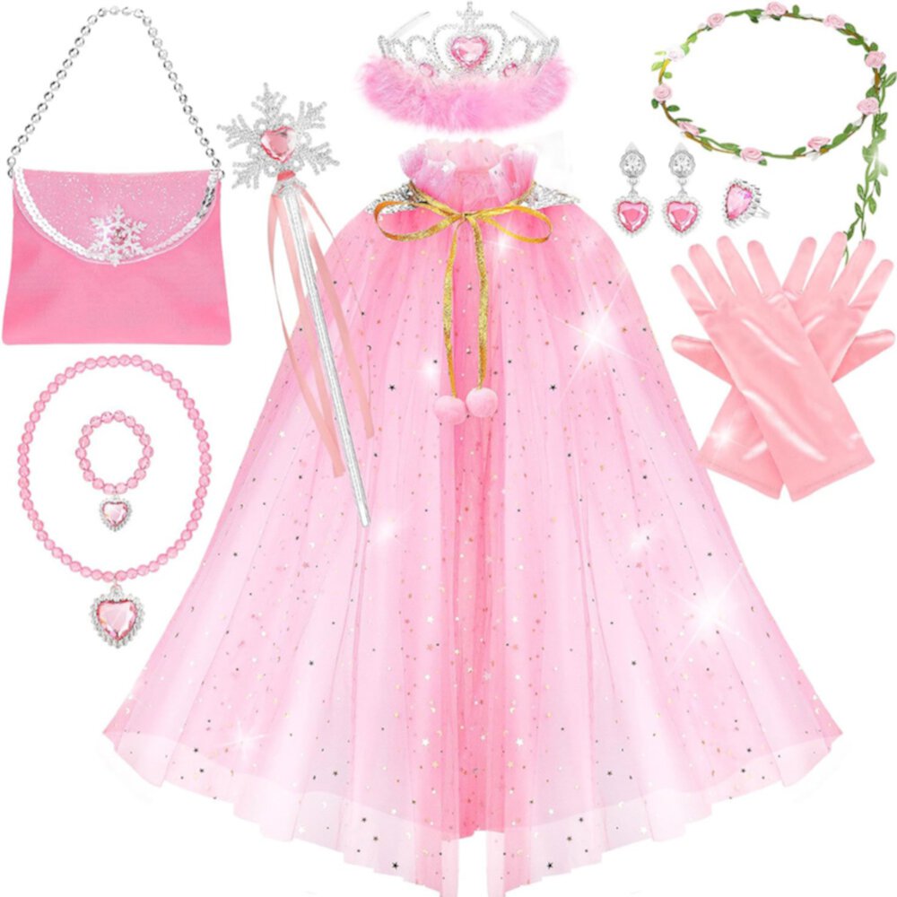 Disfrazarse de Princess para Niña Pequeña, Vestidos de Princesa para Niña Regalo de Cumpleaños de 3-8 Años Suorfoxs