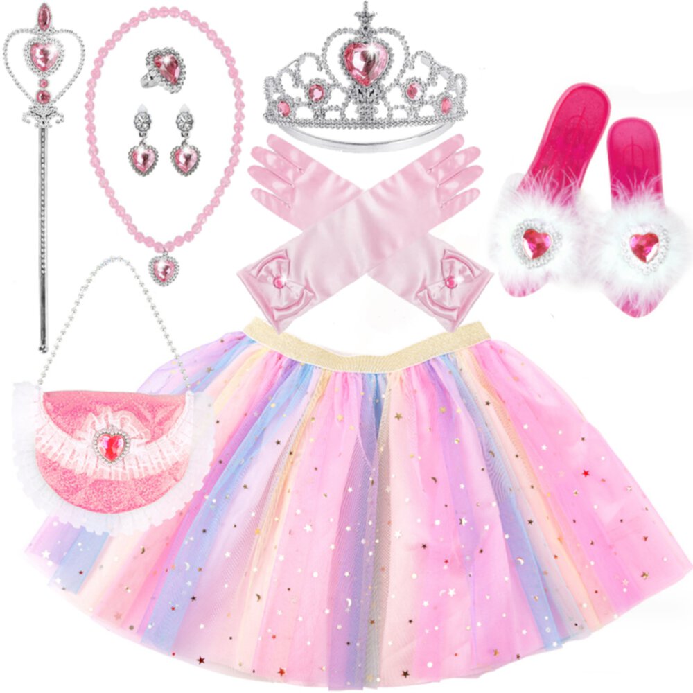 Princess Toys for Toddler Girls Ages 2 3 4 5 6 7 Year Old, Princess Dress Up for Girls 2-5, Birthday Gifts for Little Girls 3-7 Year Old Toddlers Suorfoxs