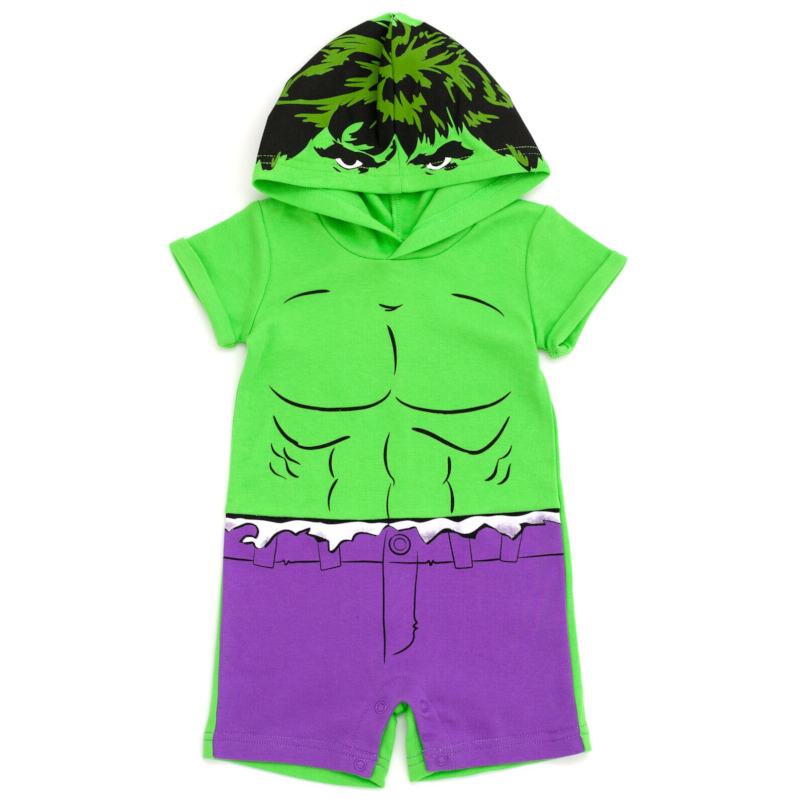 Marvel Avengers Hulk Newborn Baby Boys Cosplay Romper Newborn to Toddler Marvel