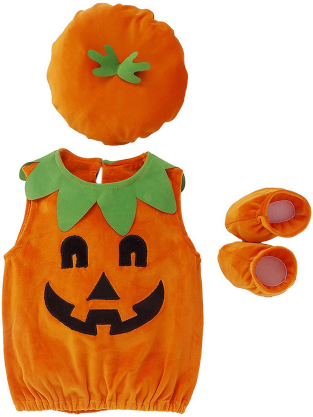 GYRATEDREAM Toddler Baby Girl Boy Halloween Pumpkin Costume Fancy Dress Clothes Outfit 3PCS Set Gyratedream