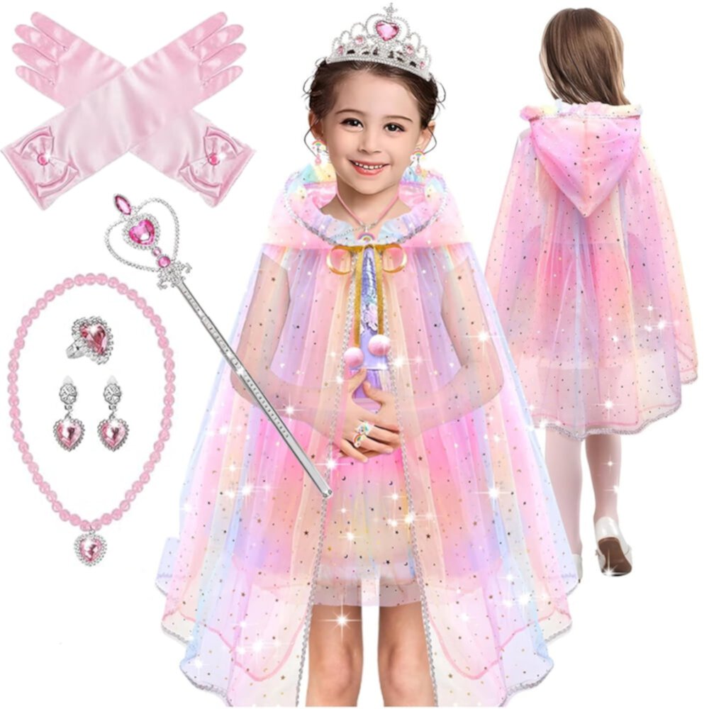 Princess Toys for Girls Age 2 3 4 5 Year Old, Dress Up Toys for Toddlers Girls Age 3 4 5 6, Princess Pretend Play Toys for Girls 3-6 Years Old Suorfoxs