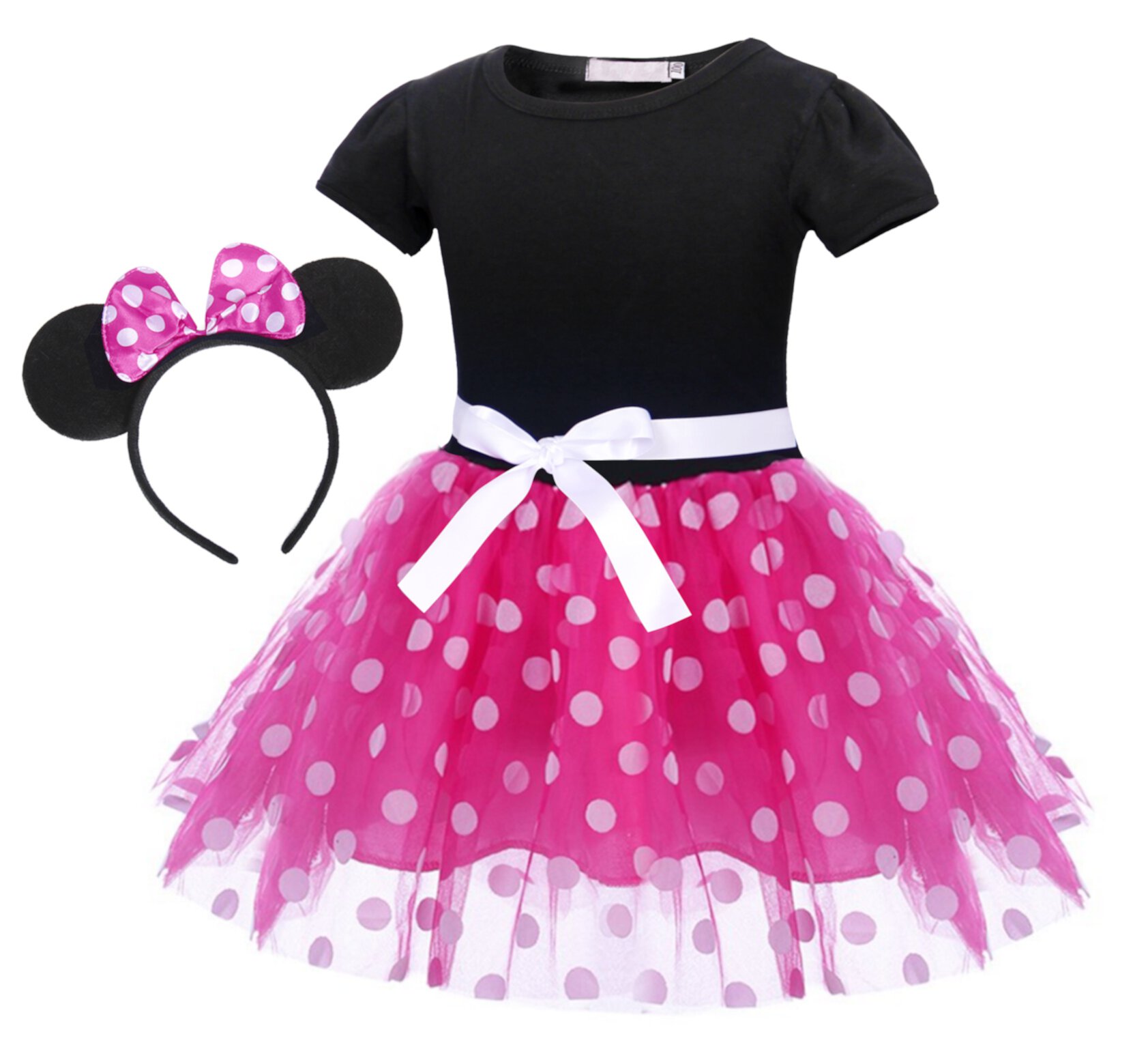 Jurebecia Mouse Mini Costume Baby Girl Cute Polka Dots Fancy Princess Dress up Bowknot Tutu Tulle Cosplay Birthday Party Visit the Jurebecia Store