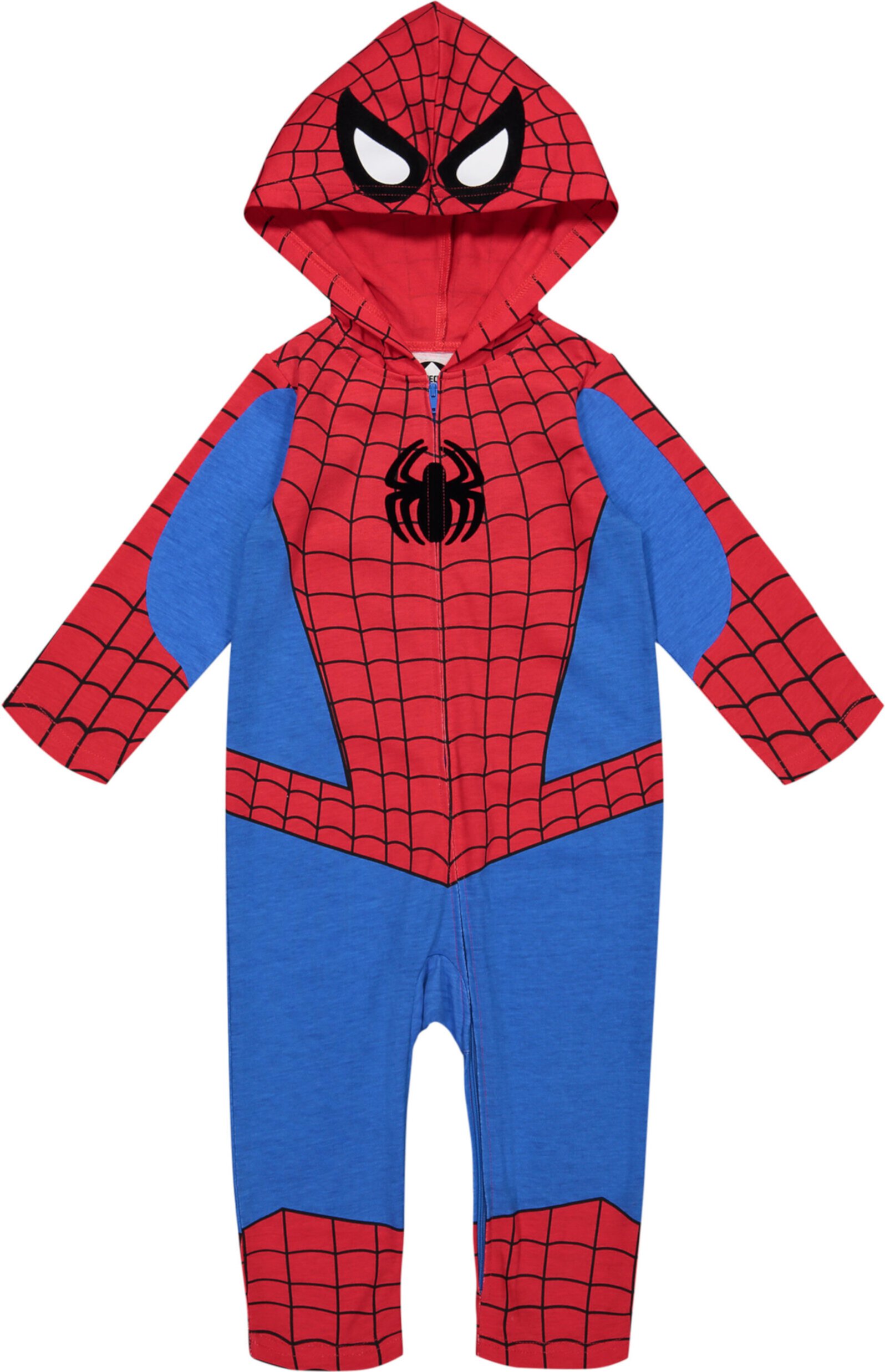 Marvel Avengers Spider-Man Newborn Baby Boys Zip Up Cosplay Coverall Marvel