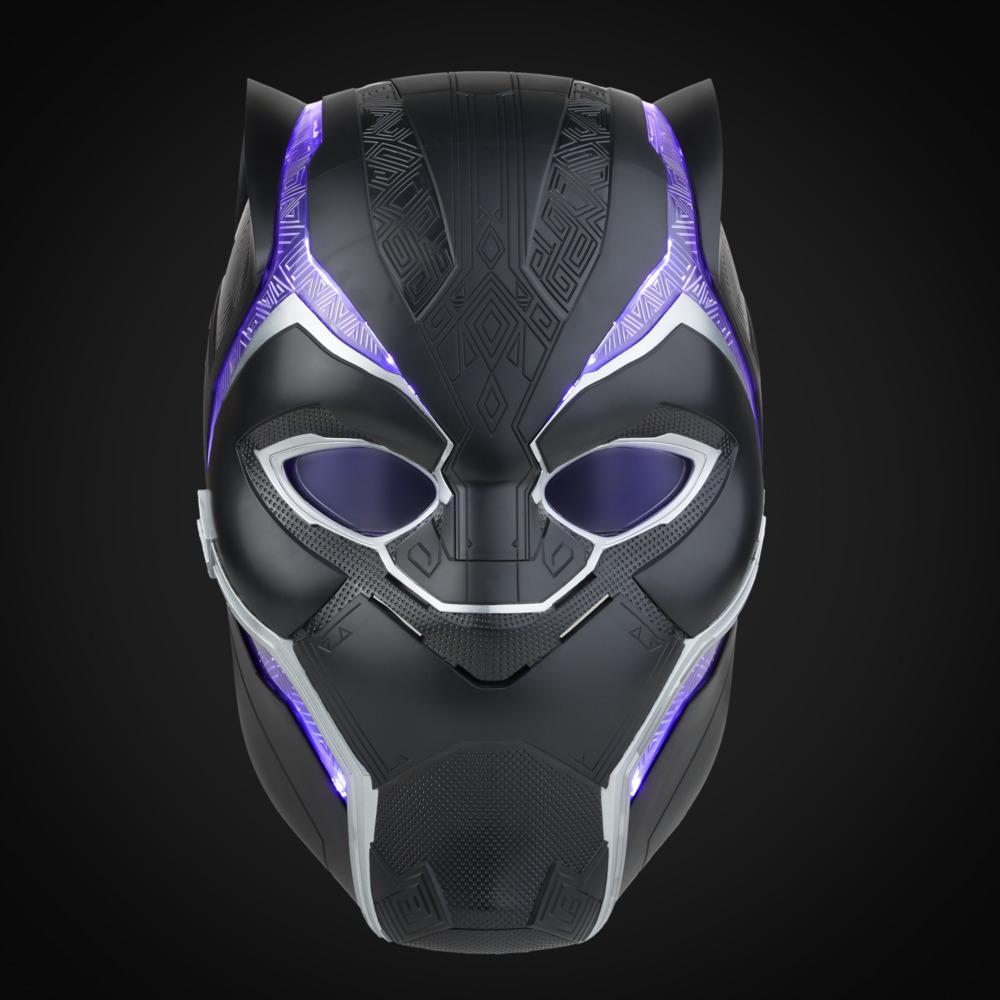 Marvel Legends Series Black Panther Premium Electronic Role Play Helmet with Light FX and Flip-Up/Flip-Down Lenses Marvel