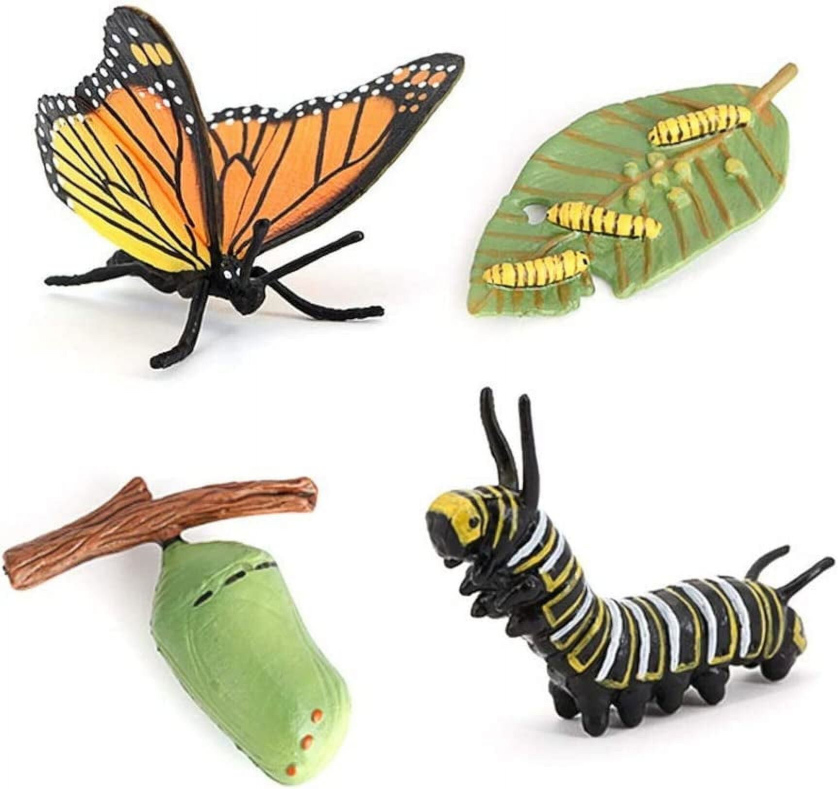 TANG DYNASTY Animal Life Cycle,Insect Growth Cycle Model,Hand Painting Animal Figures,Educational Toy,Cake Toppers Christmas Birthday Gift for Kids Todllers Tang Dynasty