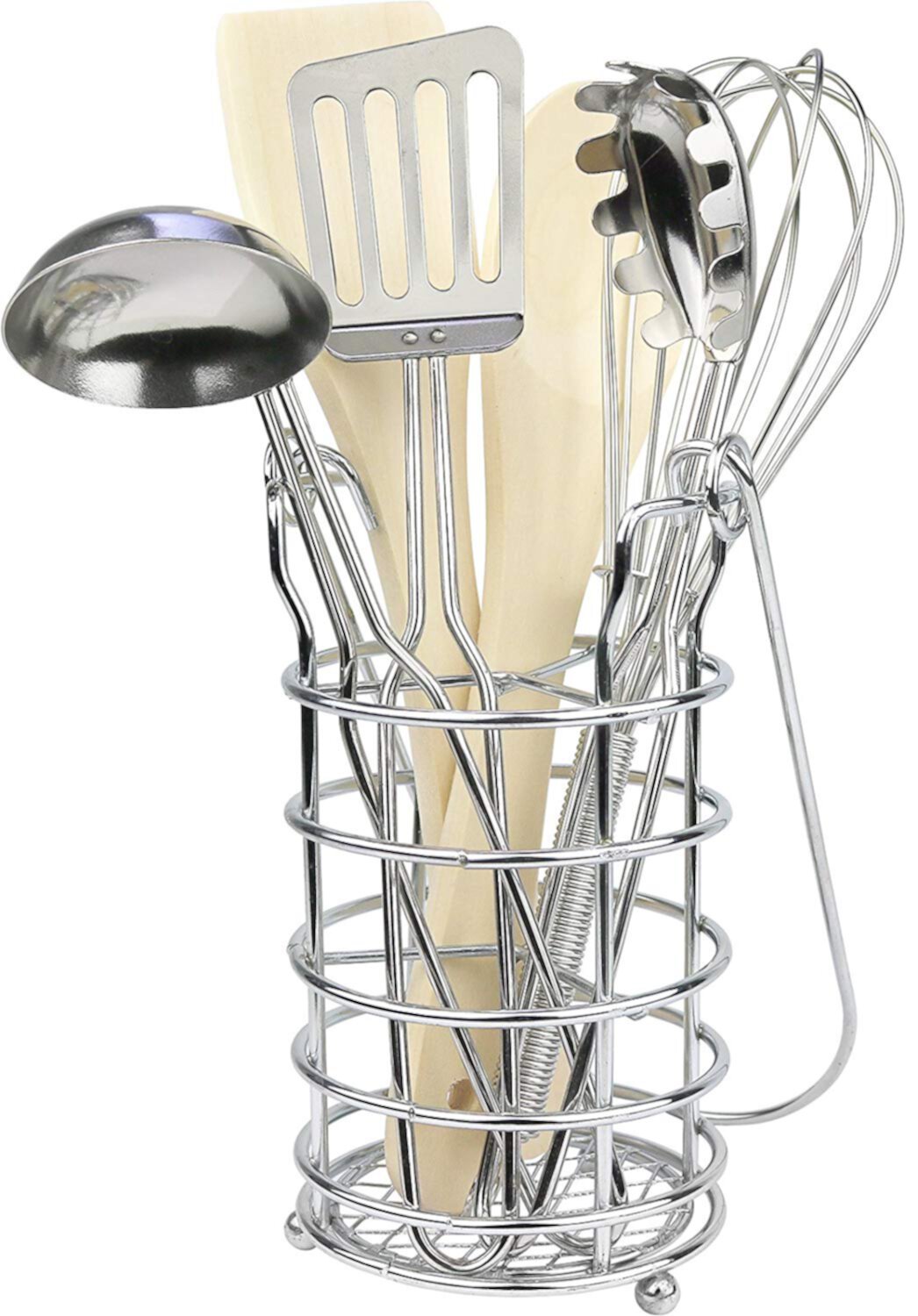 Click N' Play 7 Piece Kitchen Cooking Utensils Play Set Accessories In Holder. Click N' Play