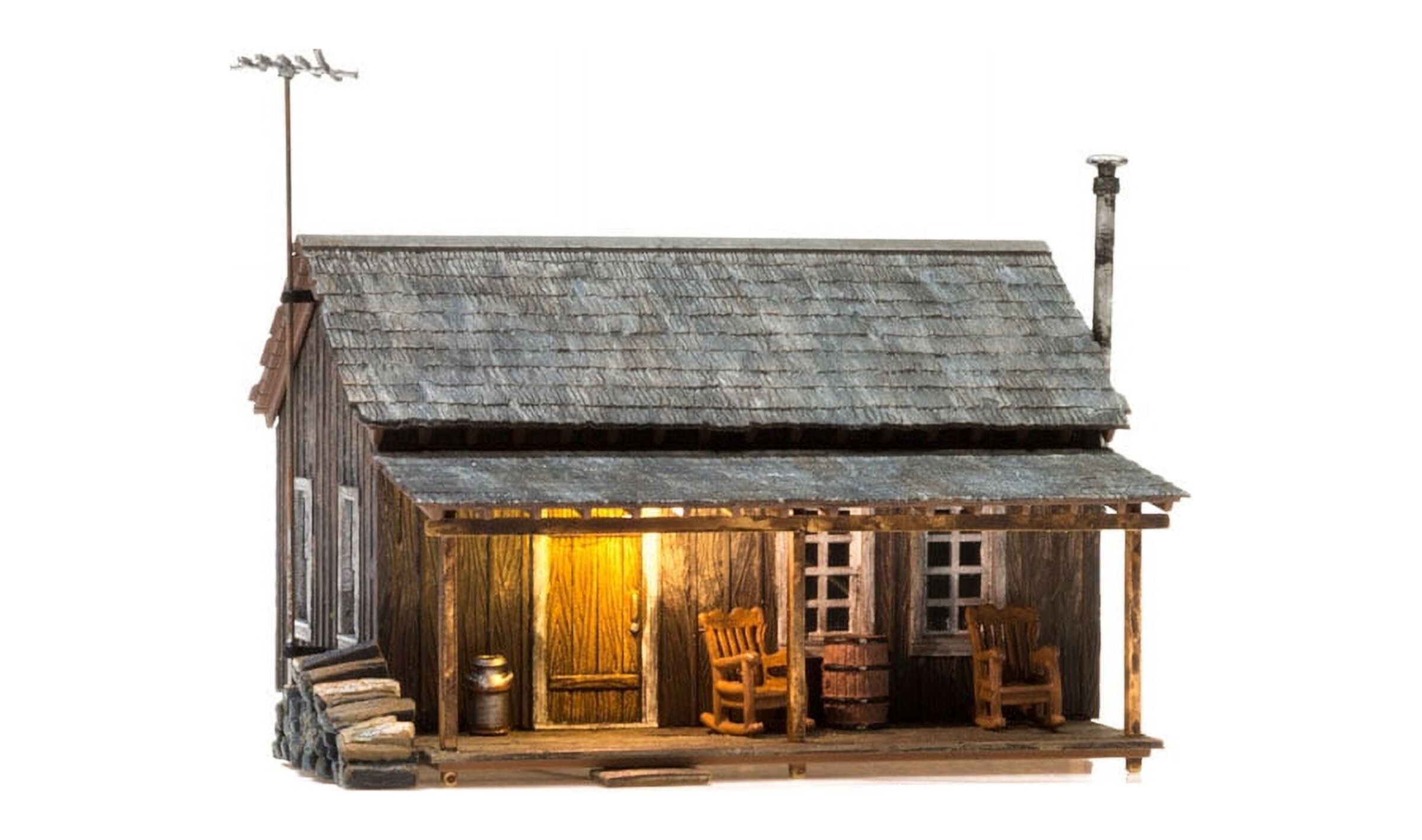 Woodland Scenics BR4955 N B/U Rustic Cabin Woodland Scenics