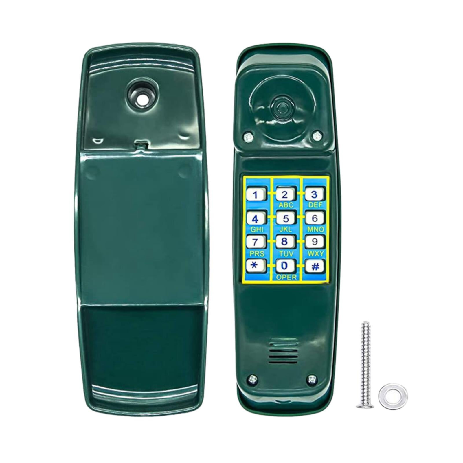 shamjina Childrens Playhouse Toy Telephone Outdoor Equipment for Interactive Learning Green Shamjina