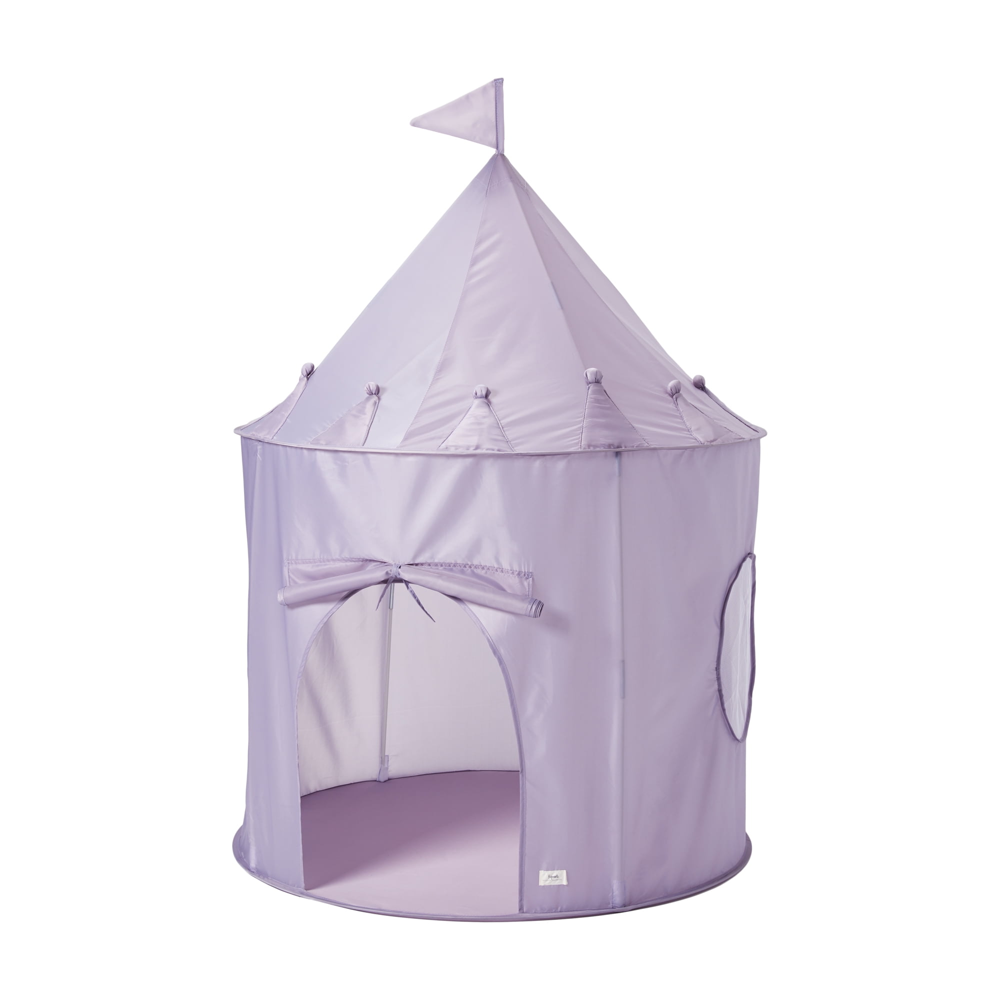 3 Sprouts Kids Play Tent Playhouse Castle with Recycled Fabric for Indoor and Outdoor Games in Blueberry Taupe 3 Sprouts