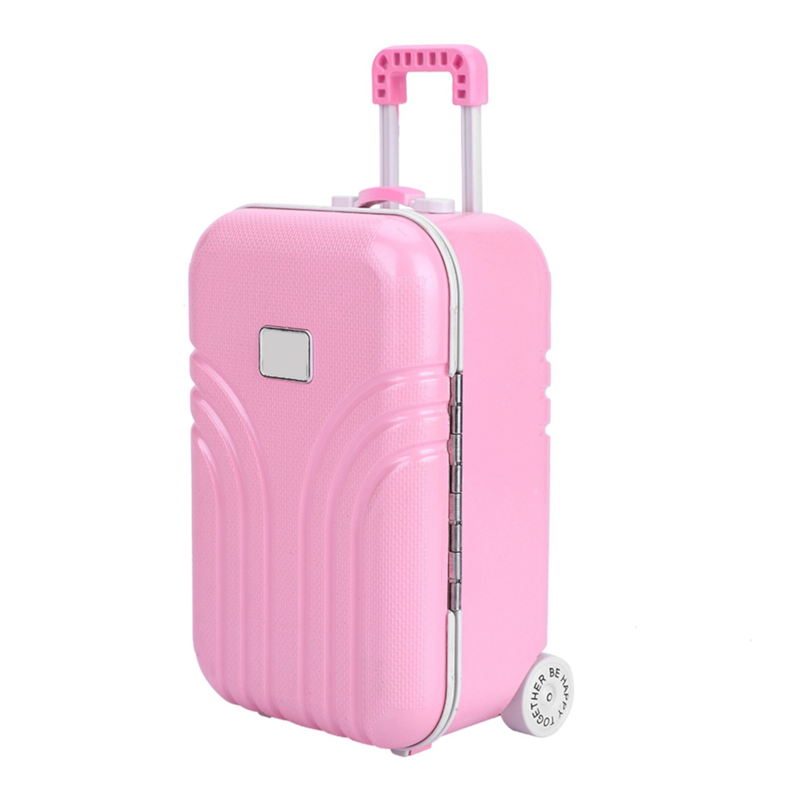 Baby Suitcase Toy Doll Suitcase, Mini Doll Travel Play Suitcase Set, Baby Suitcase Toy Cute Plastic Rolling Suitcase Mini Luggage Box Doll Trolley Case[Pink] LIYJTK