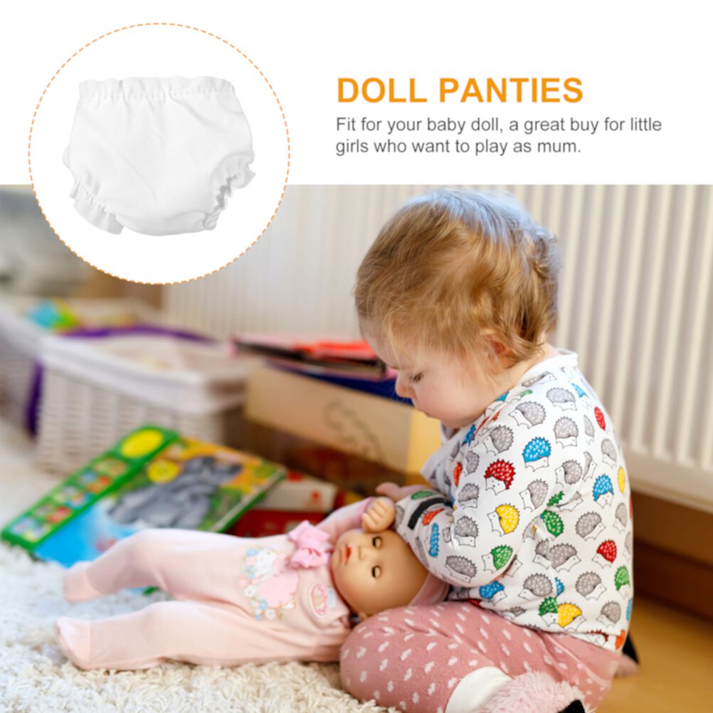 20pcs Baby Doll Diapers Mini Doll Panties Doll Clothing Doll Diapers Toys Gardnery